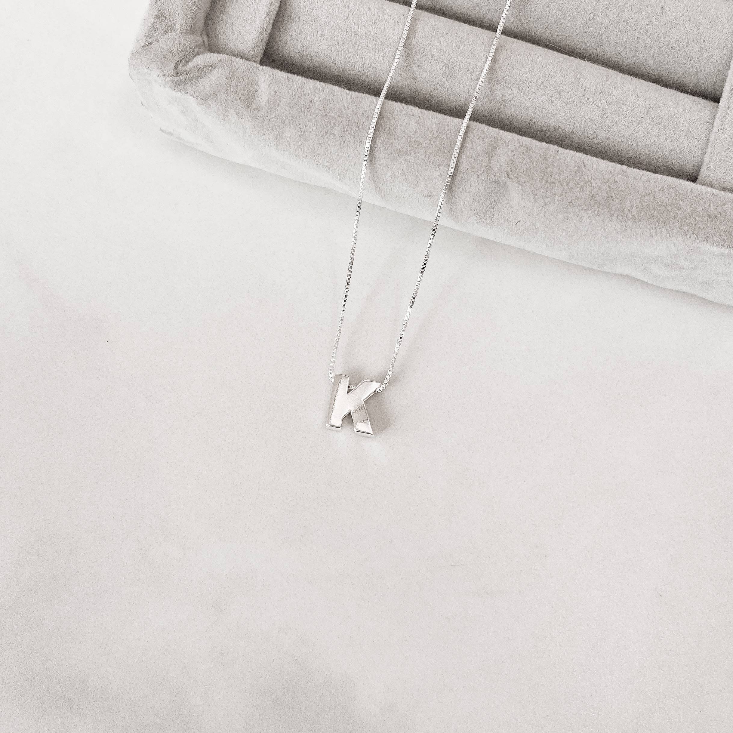 Imagem Colar letra K 9mm 45cm