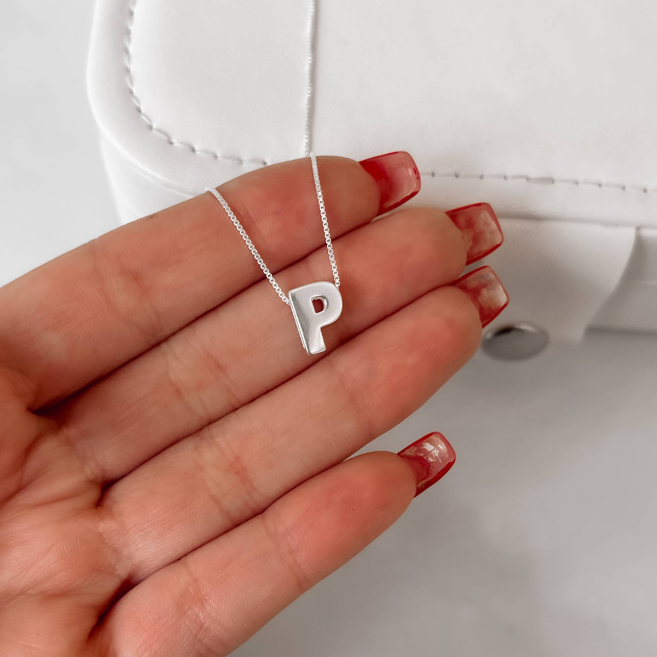 Imagem Colar letra P 9mm 45cm