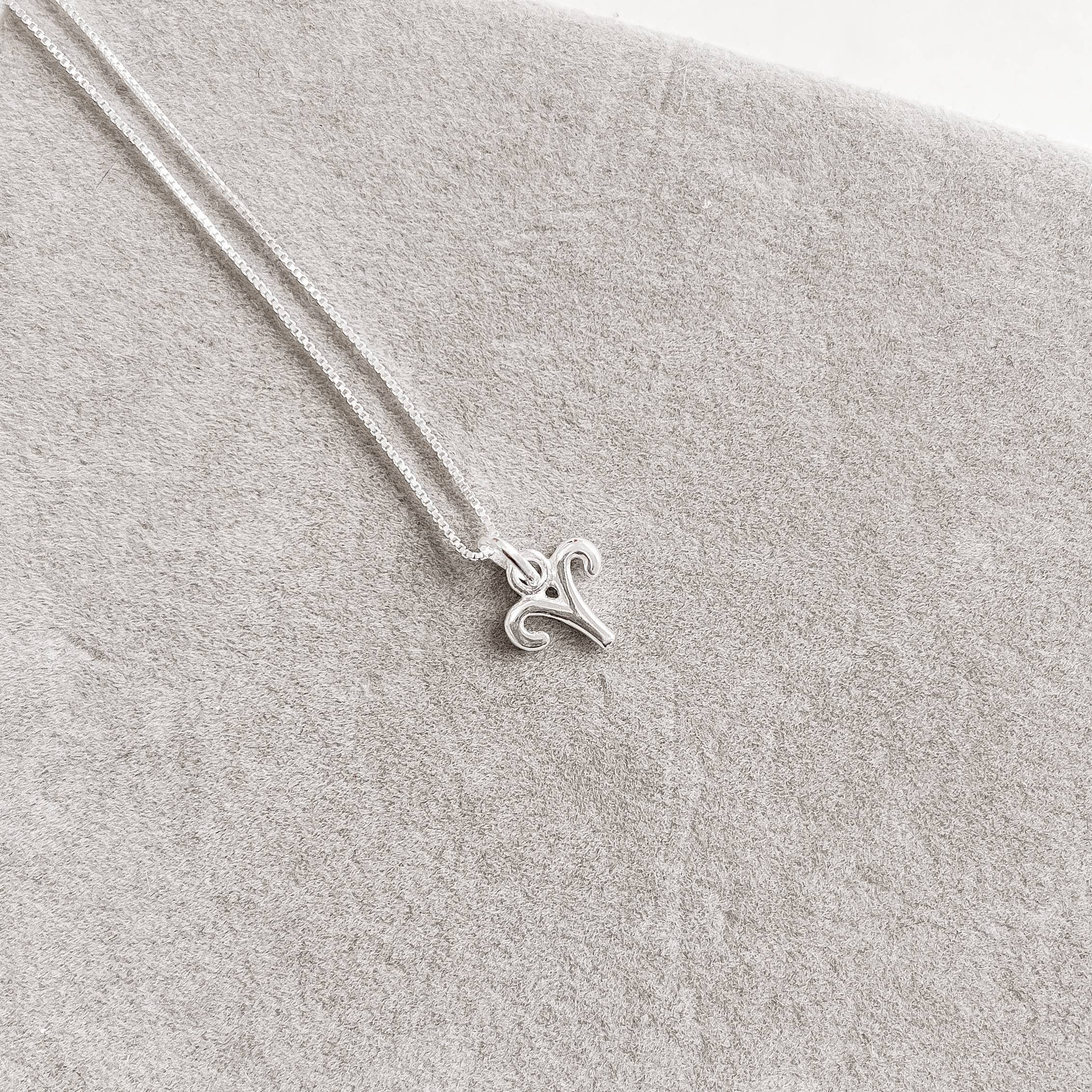 Colar pingente signo Áries 10mm 45cm