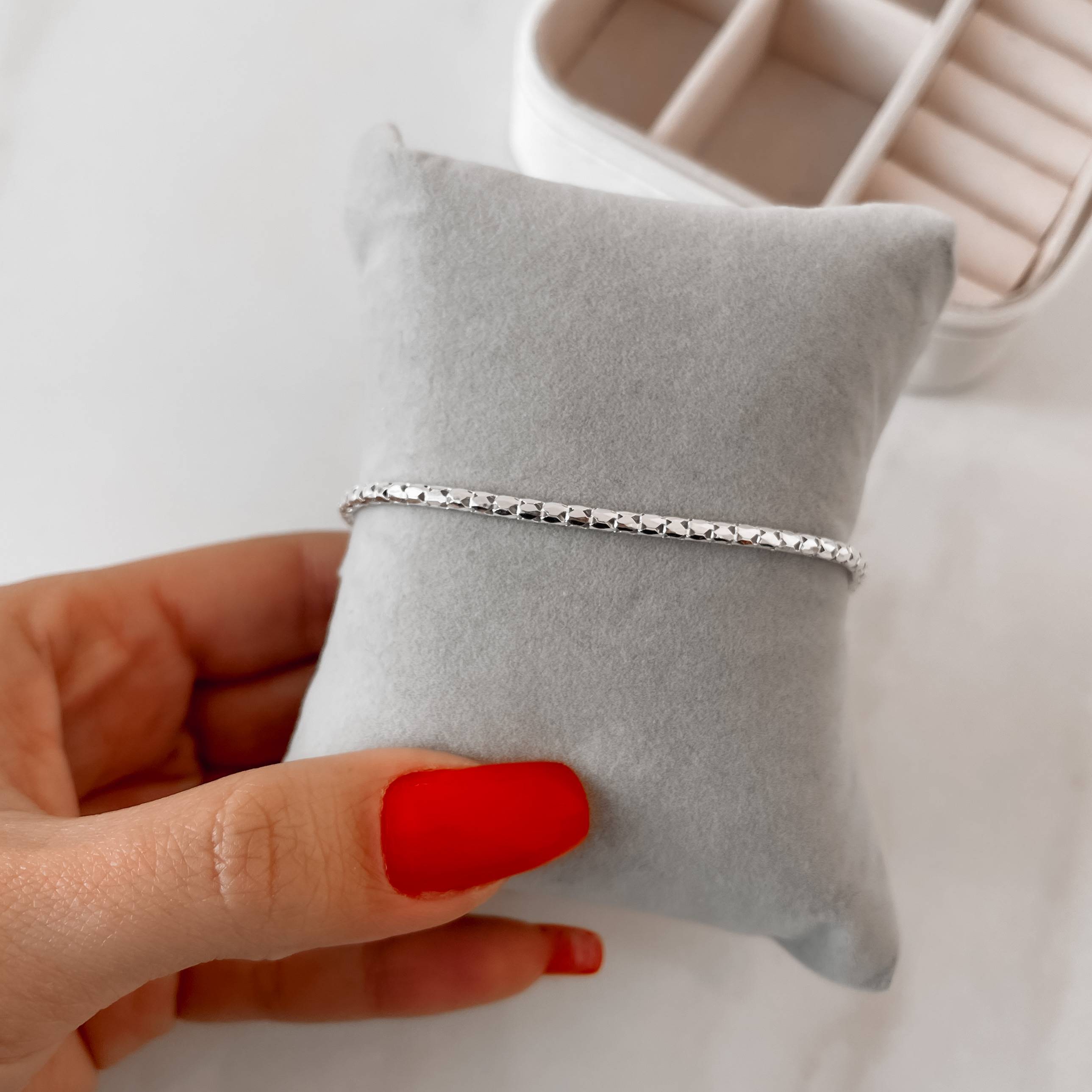 Pulseira corrente fio redondo 2.3 19cm