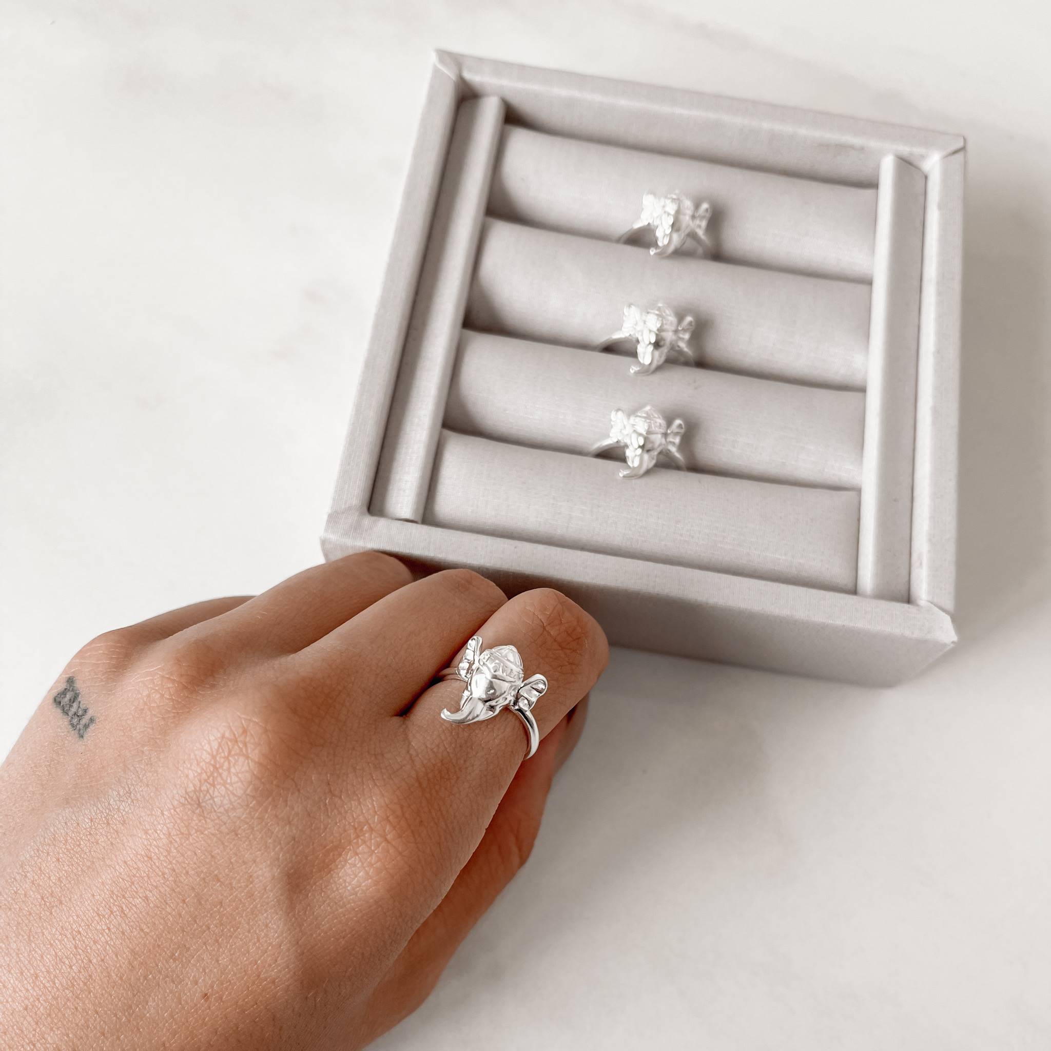 Imagem Anel detalhe elefante