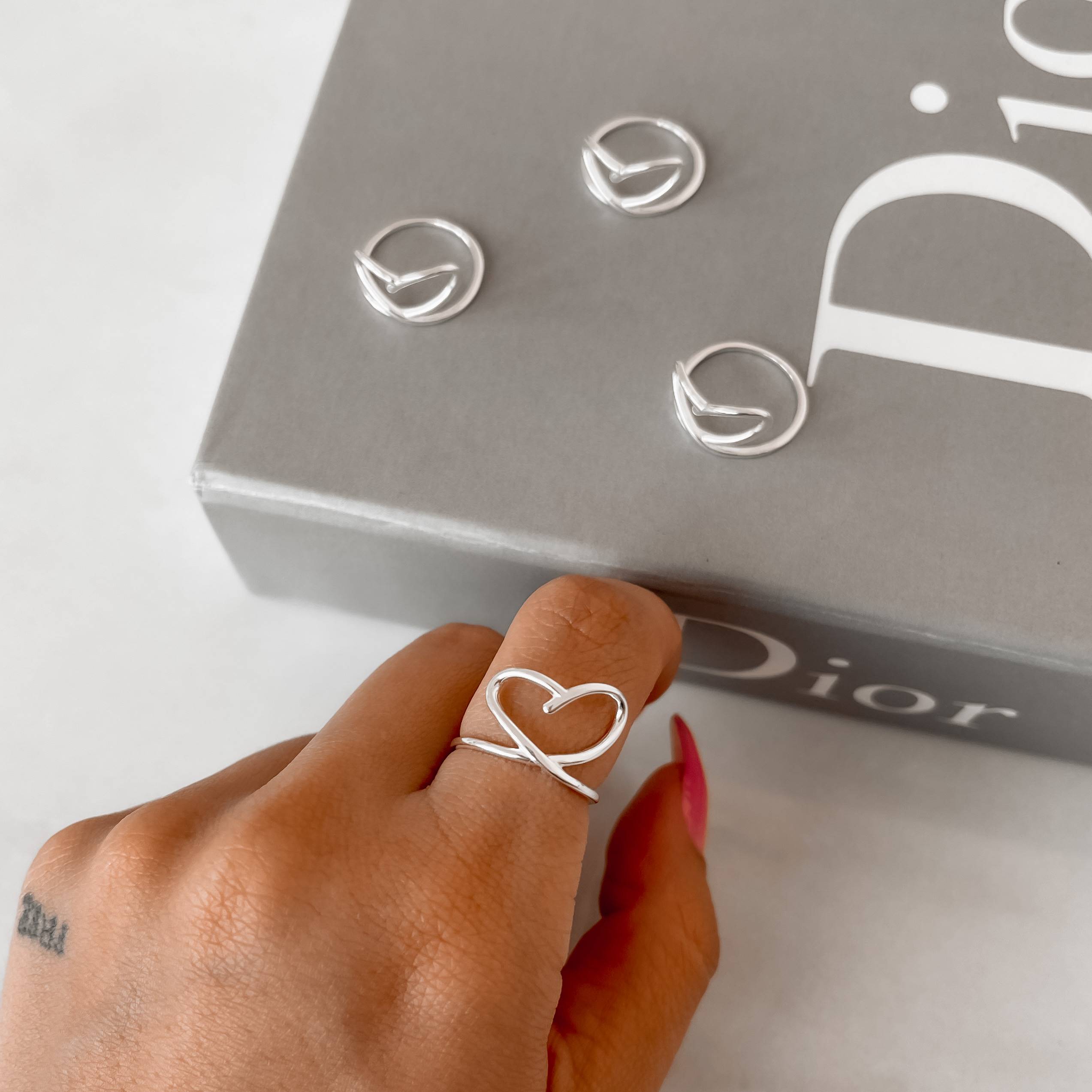 Anel volta coração G