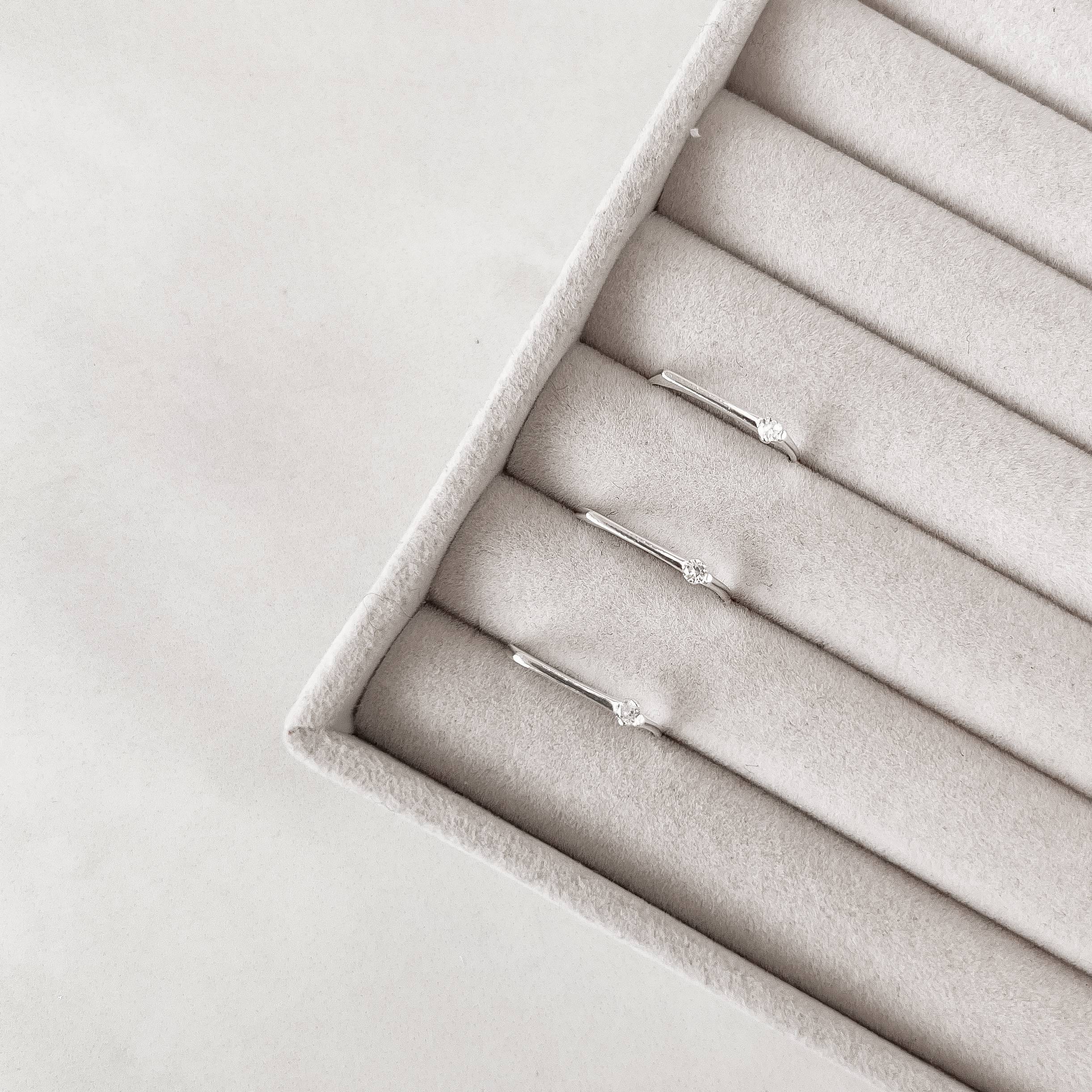 Imagem Anel reto zircônia lateral