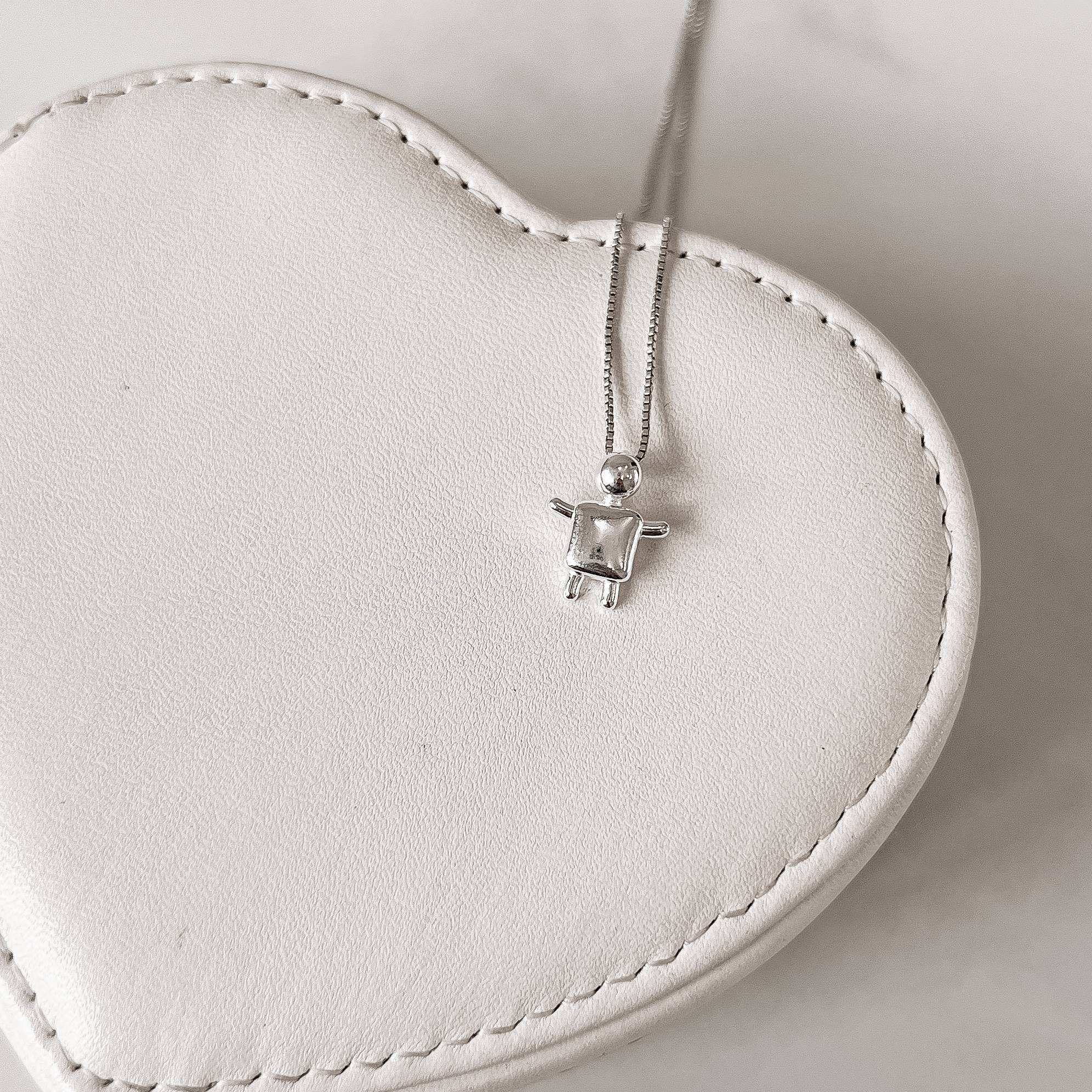 Imagem Secundária Colar pingente menino 13mm 45cm