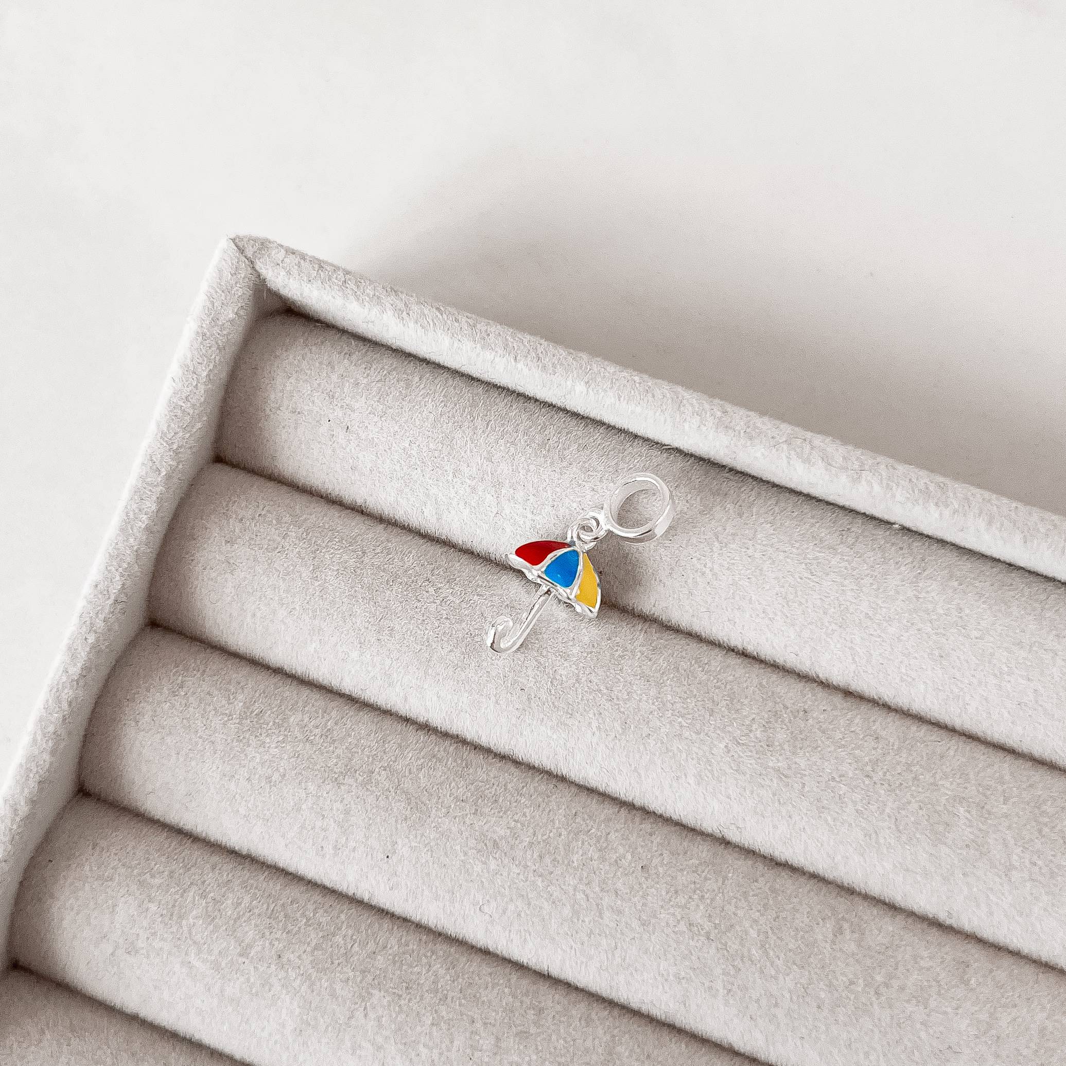 Berloque pingente guarda-chuva resina 12mm