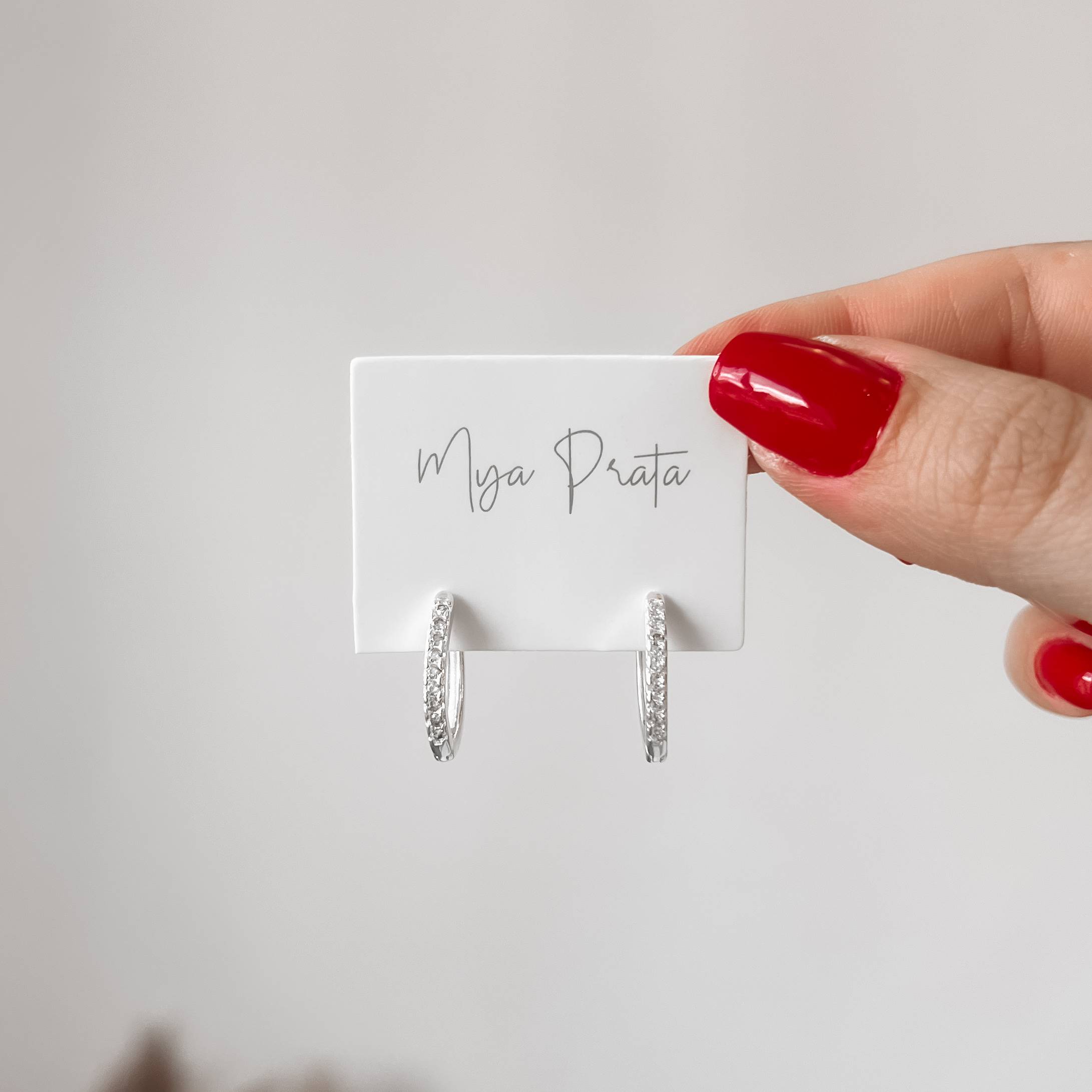 Imagem Argola click navete cravejado 16mm