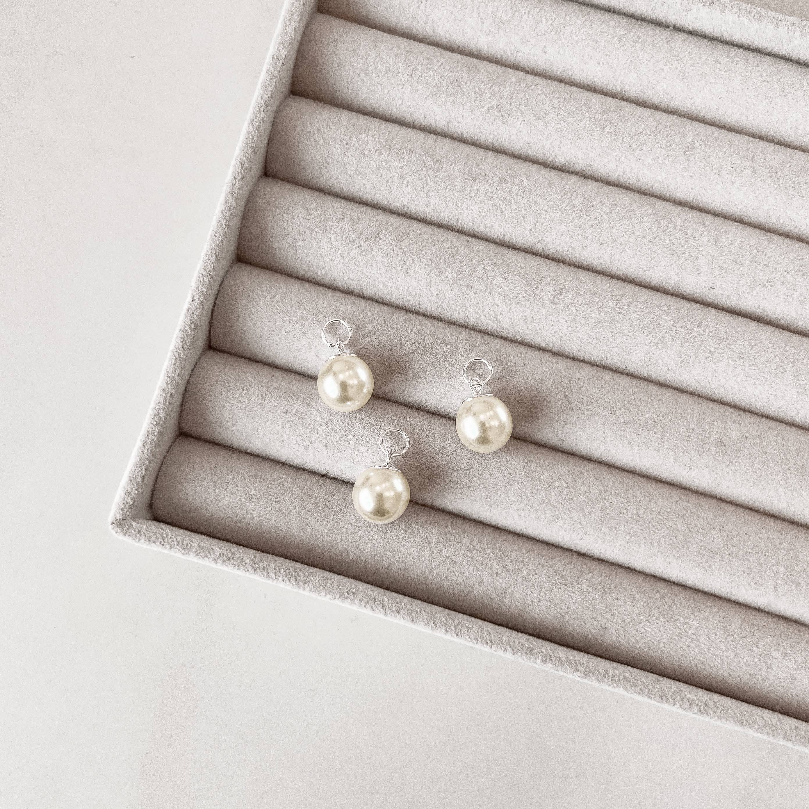 Pingente pérola sintética 10mm