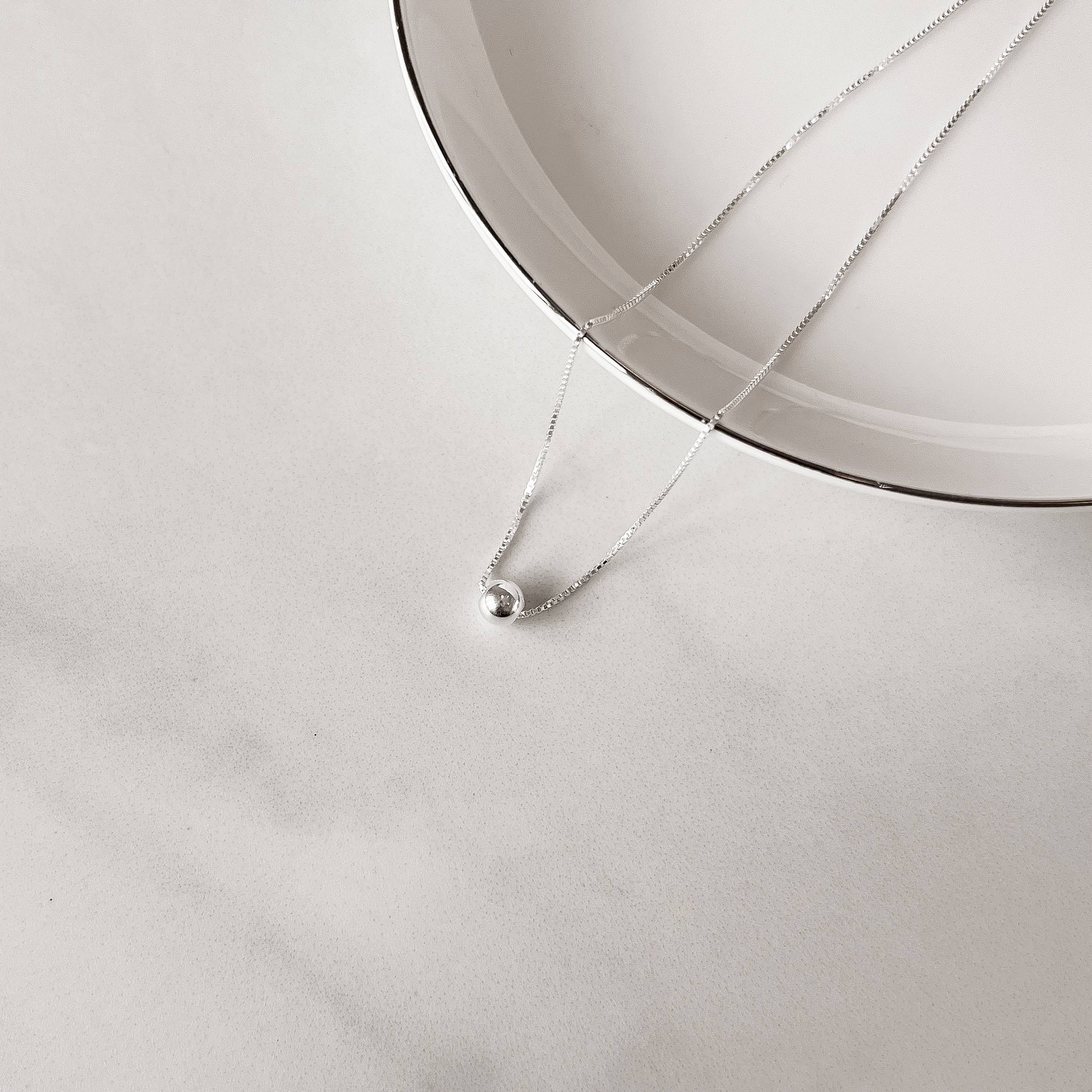 Colar bola 5mm 40cm com alongadora