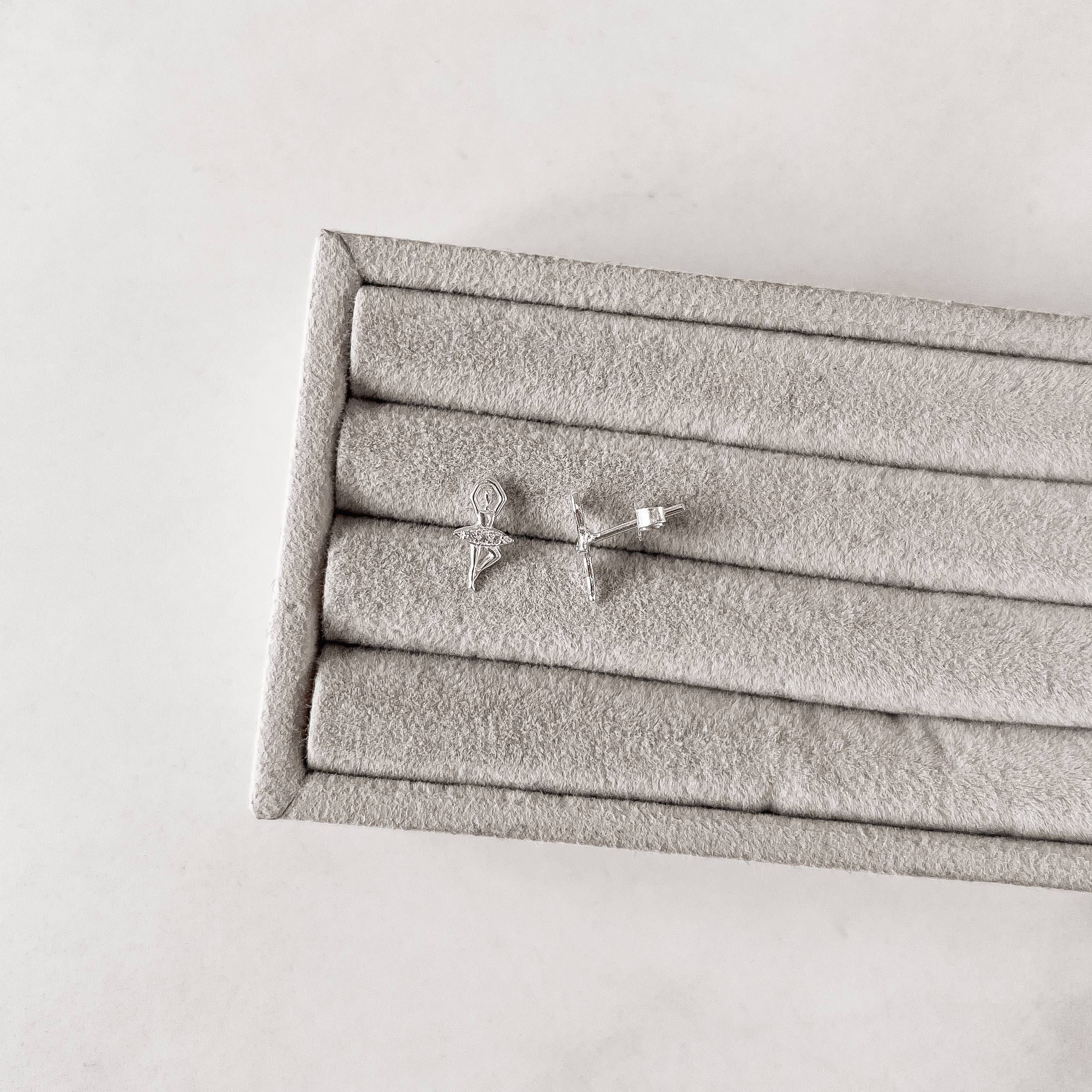 Imagem Secundária Brinco bailarina 11mm com zircônias