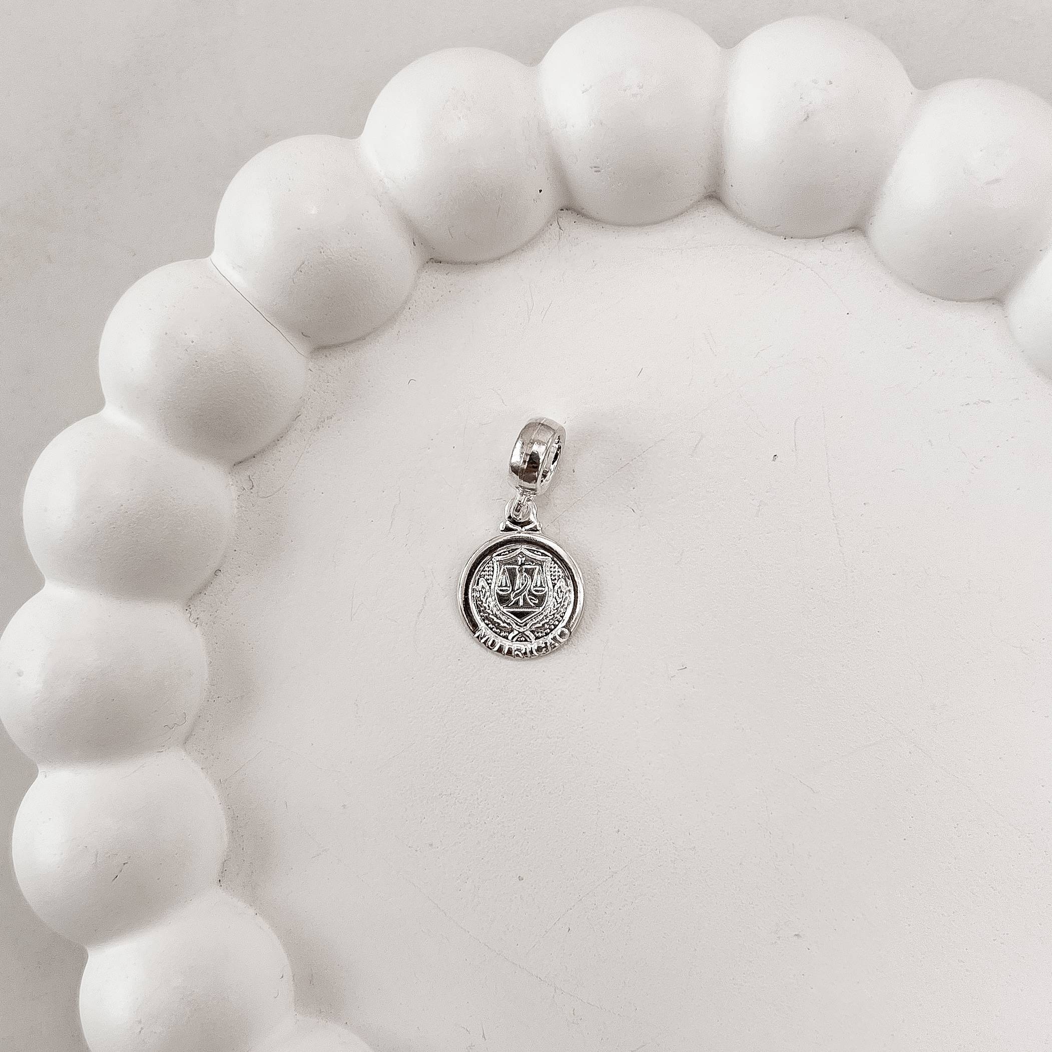 Berloque pingente medalha Nutrição 14mm