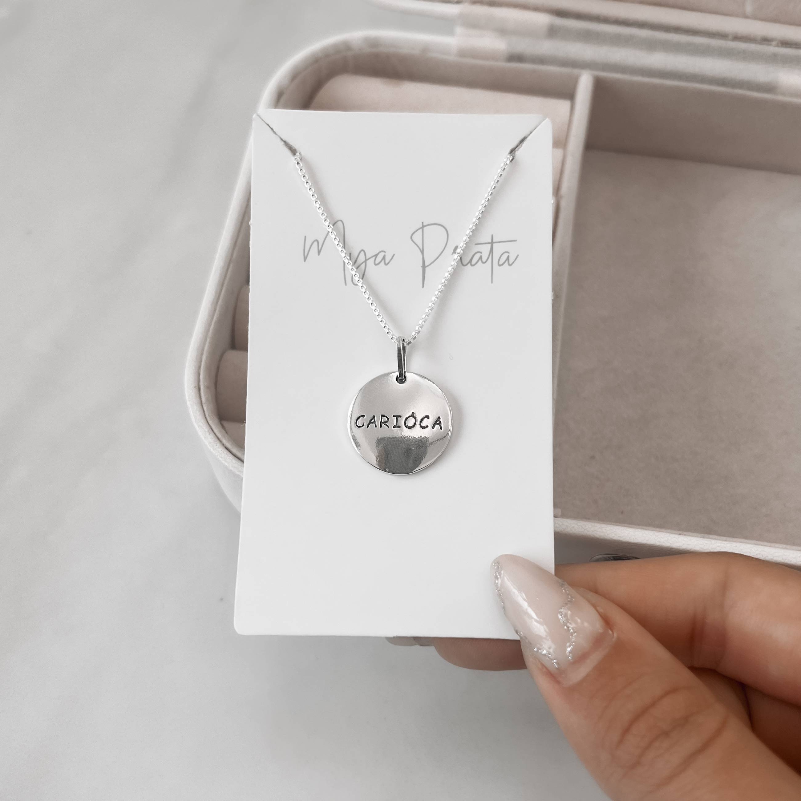 Imagem Secundária Colar pingente medalha carioca 40+5cm