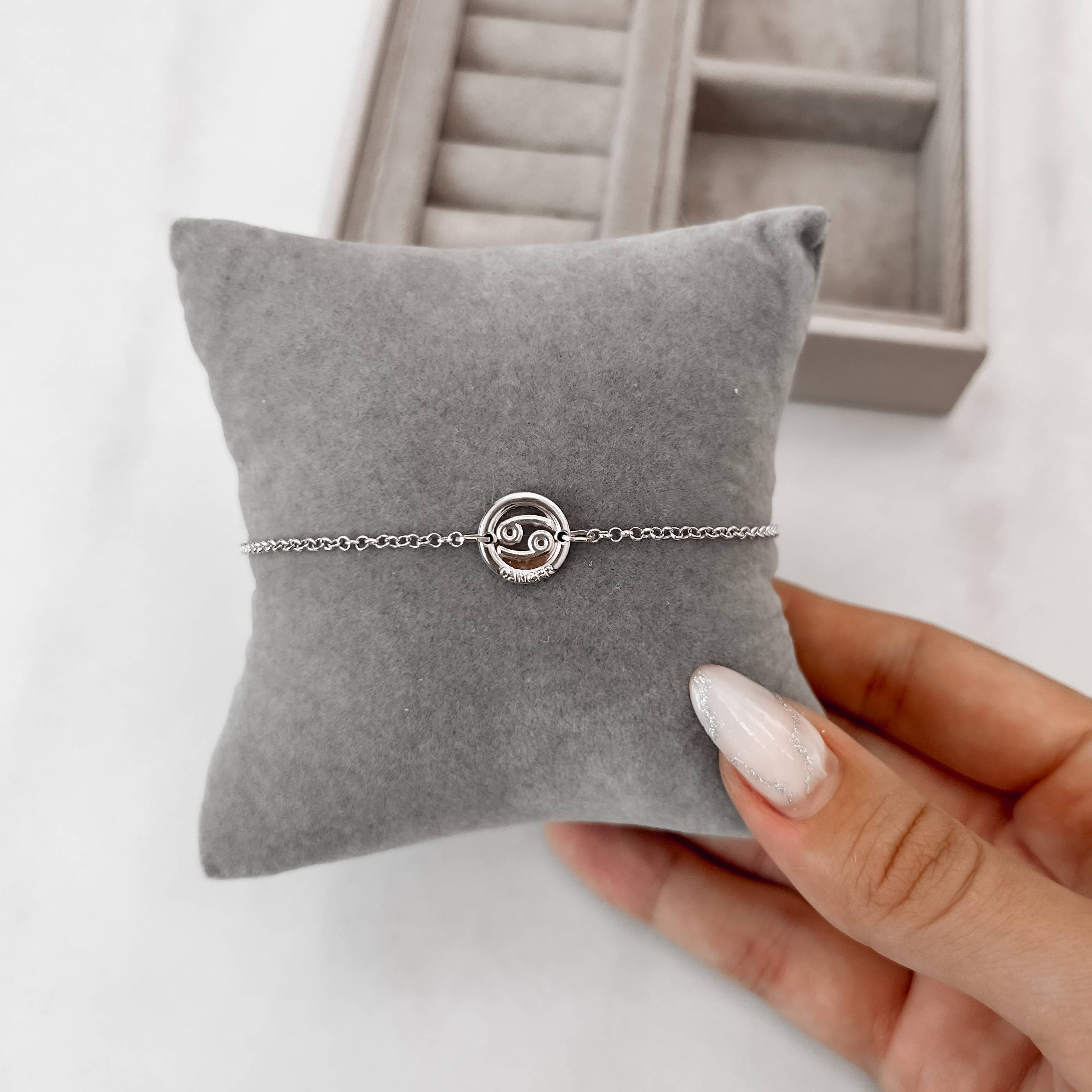 Imagem Secundária Pulseira entremeio signo câncer