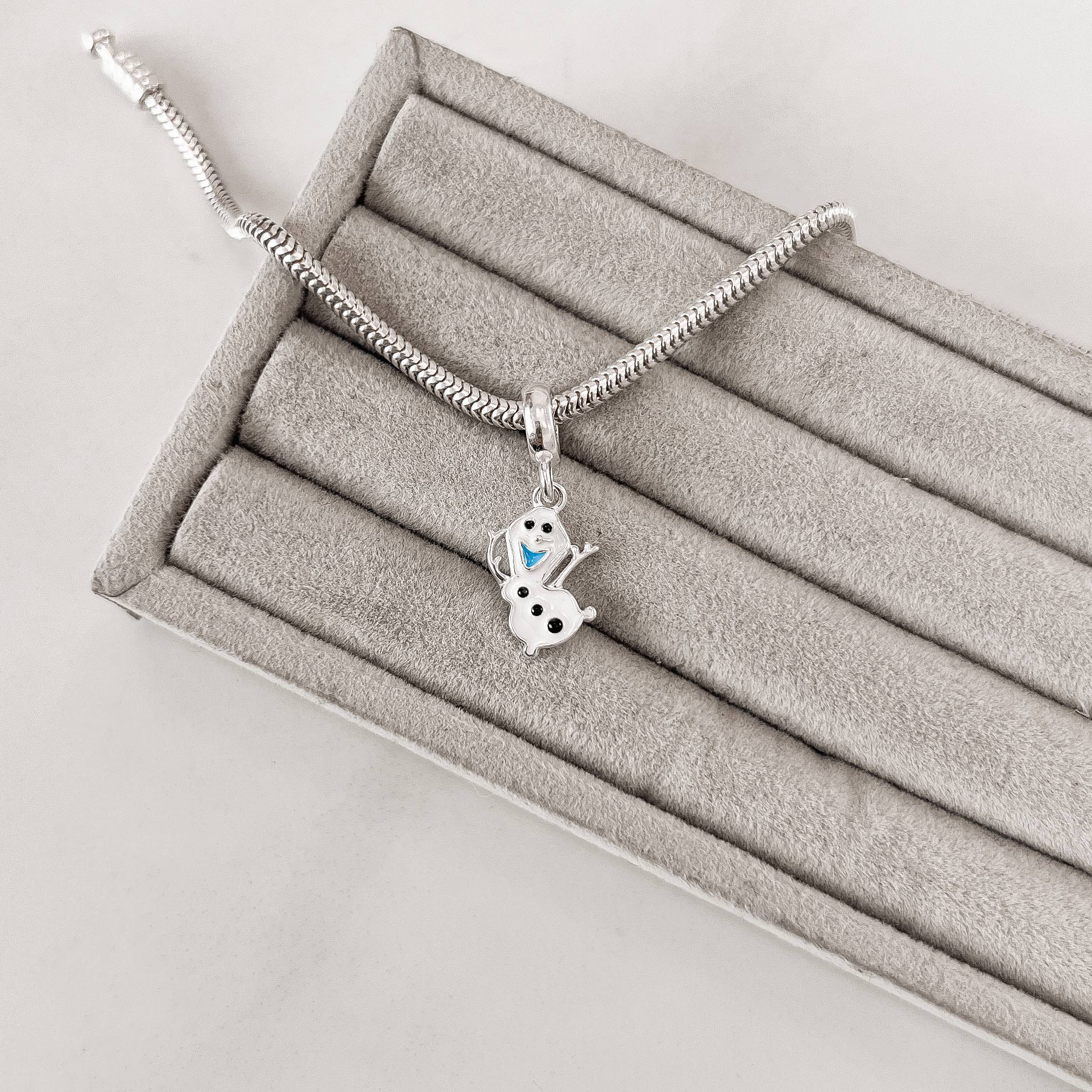 Berloque pingente Olaf 13mm resina