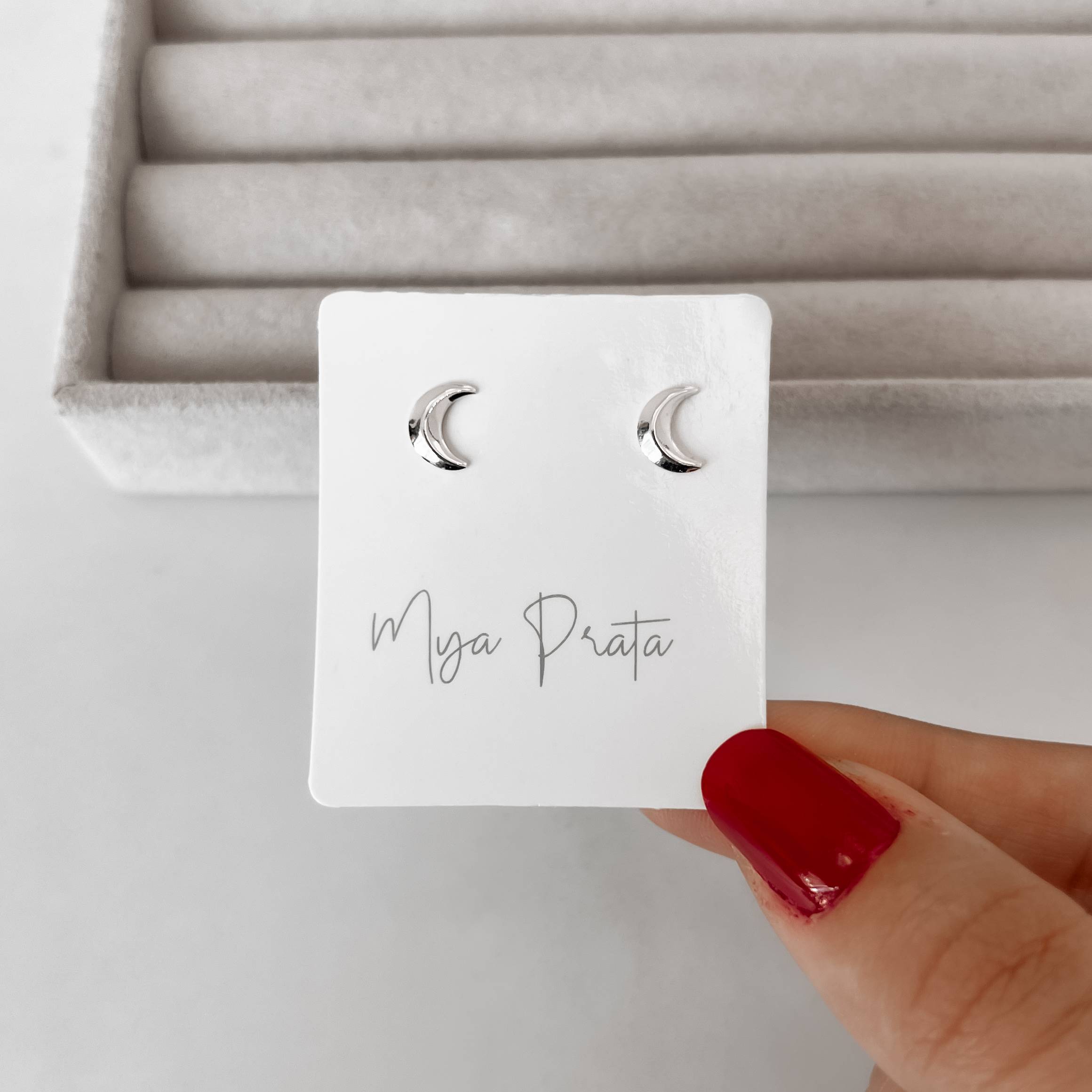 Imagem Brinco lua 8mm