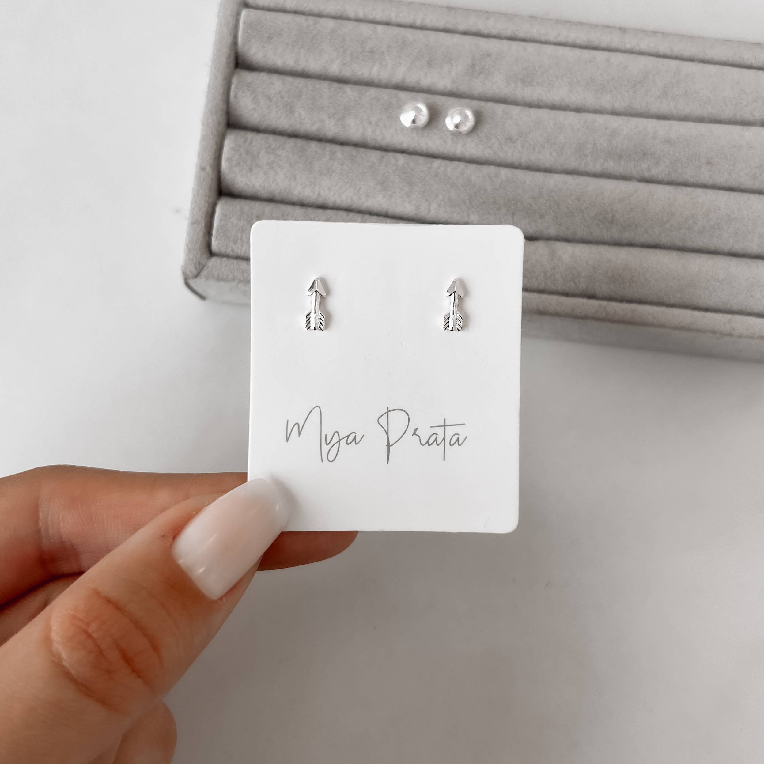 Imagem Brinco infantil flecha 8mm tarraxa baby