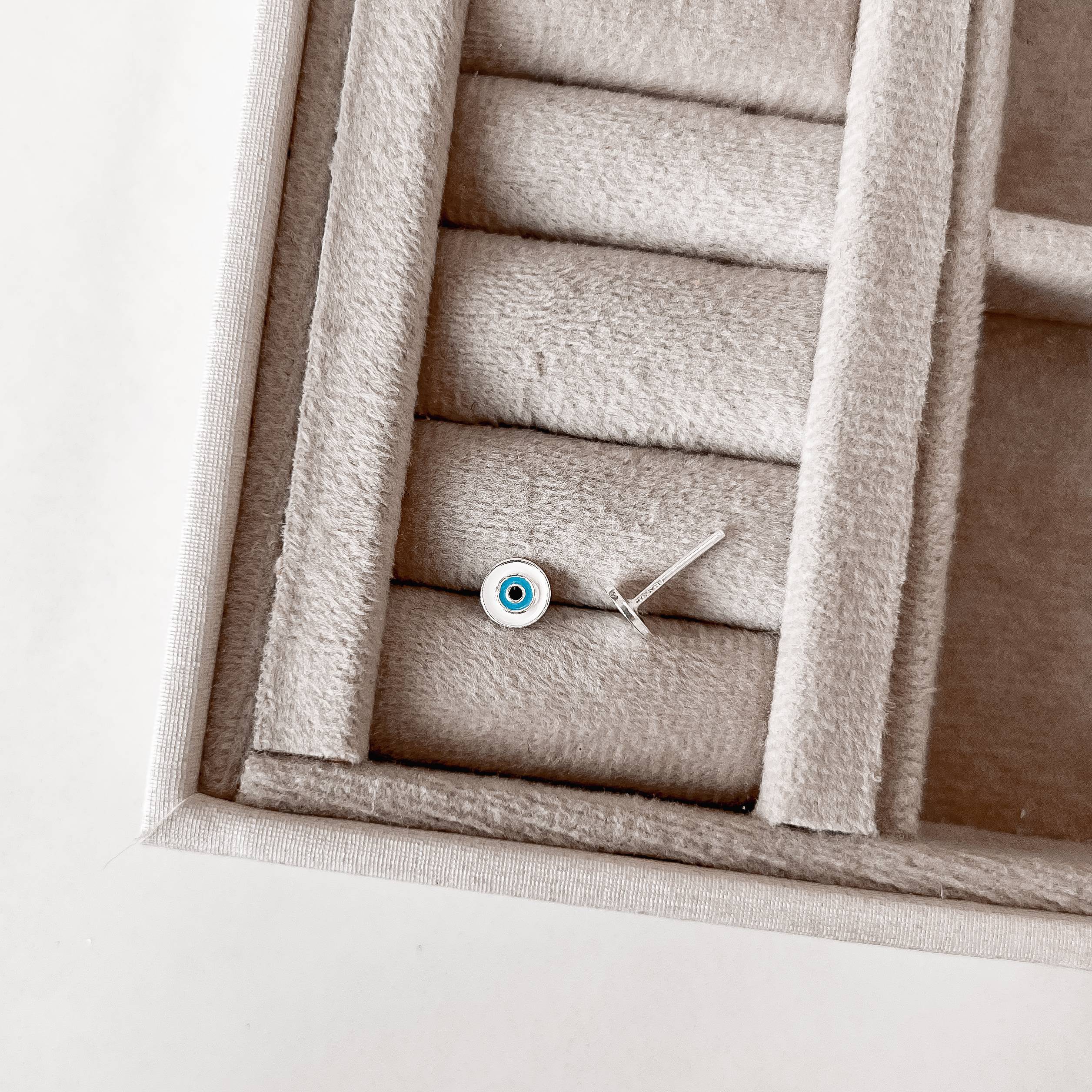 Imagem Secundária Brinco olho grego resina 6mm