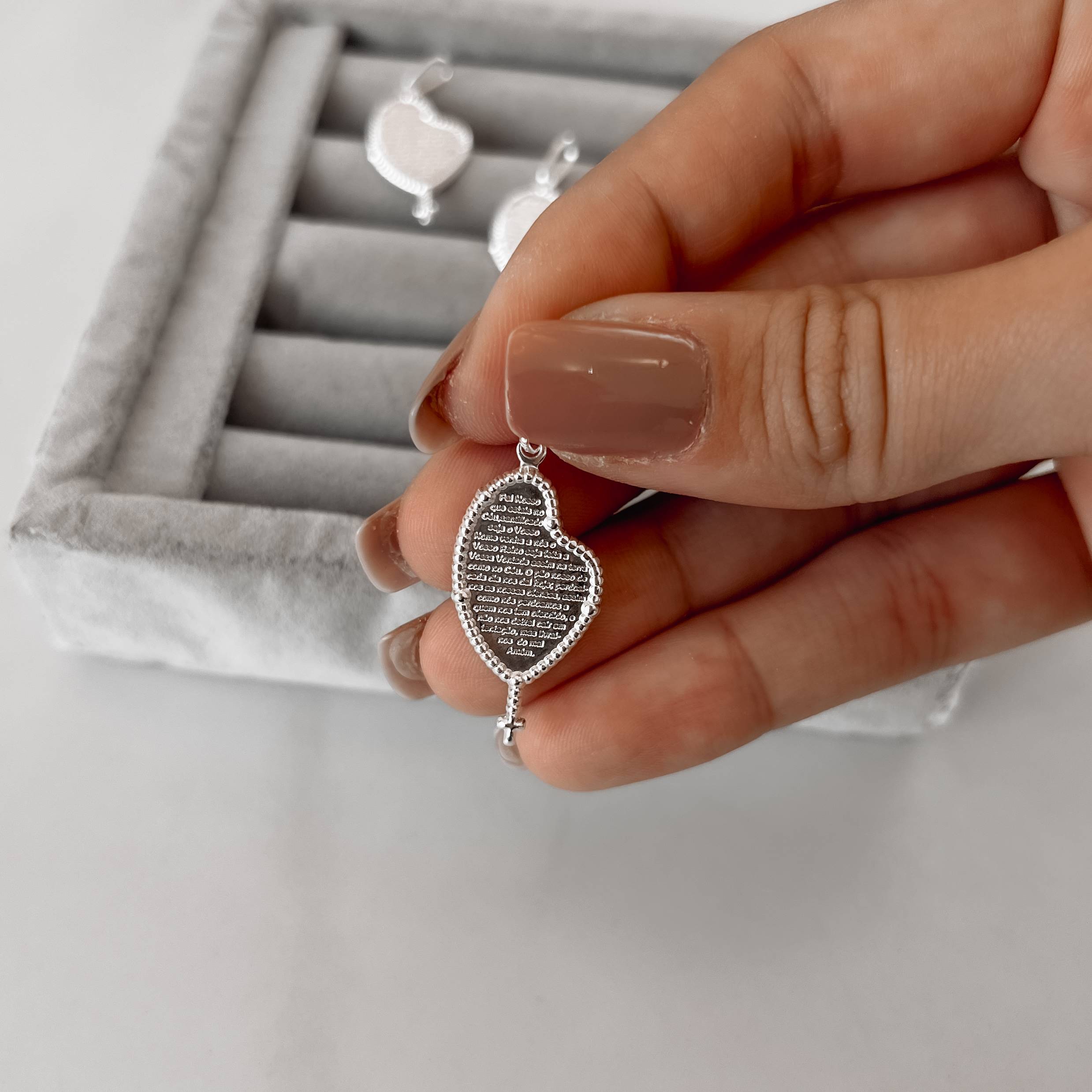 Pingente terço Pai Nosso 26mm