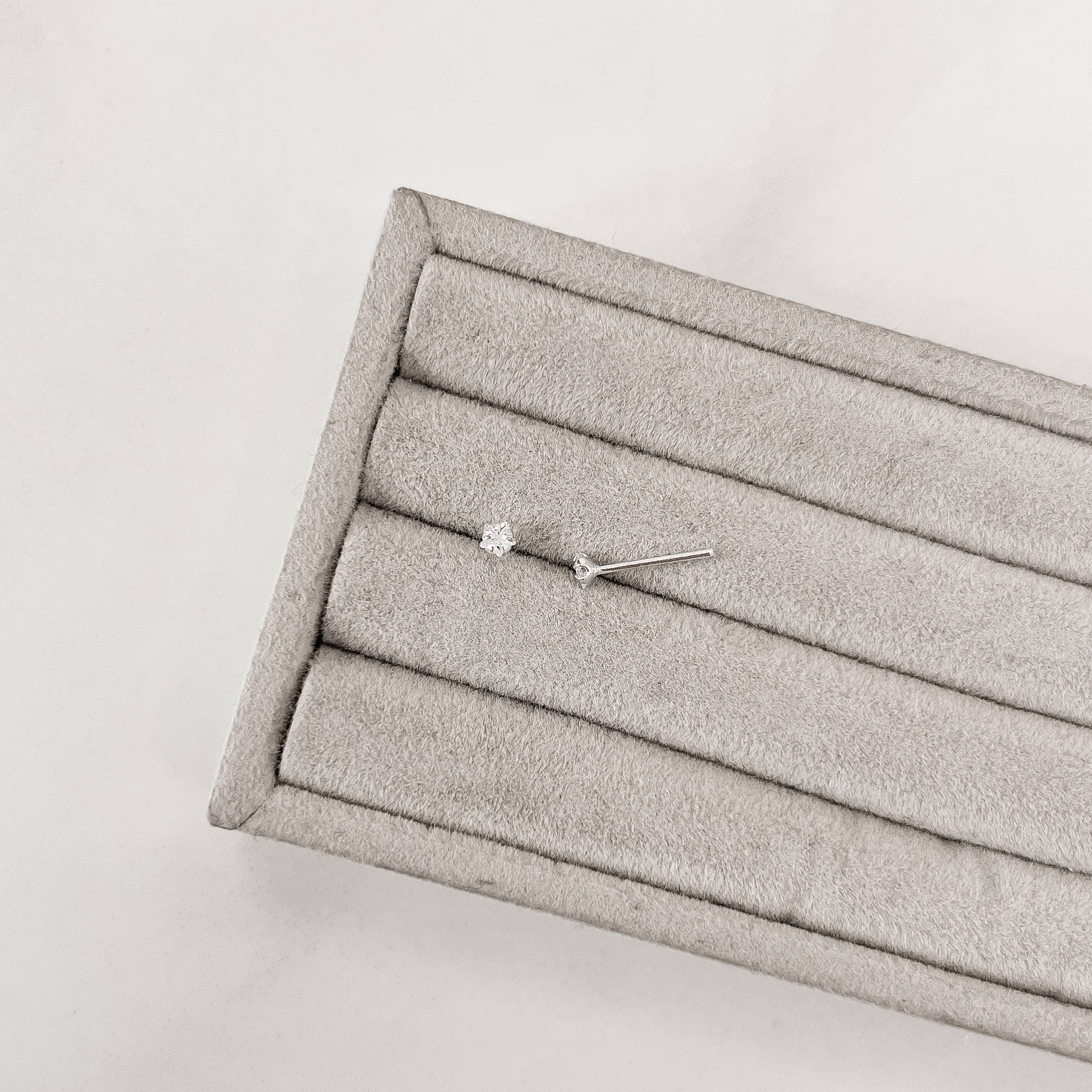 Imagem Brinco zircônia estrela 3mm