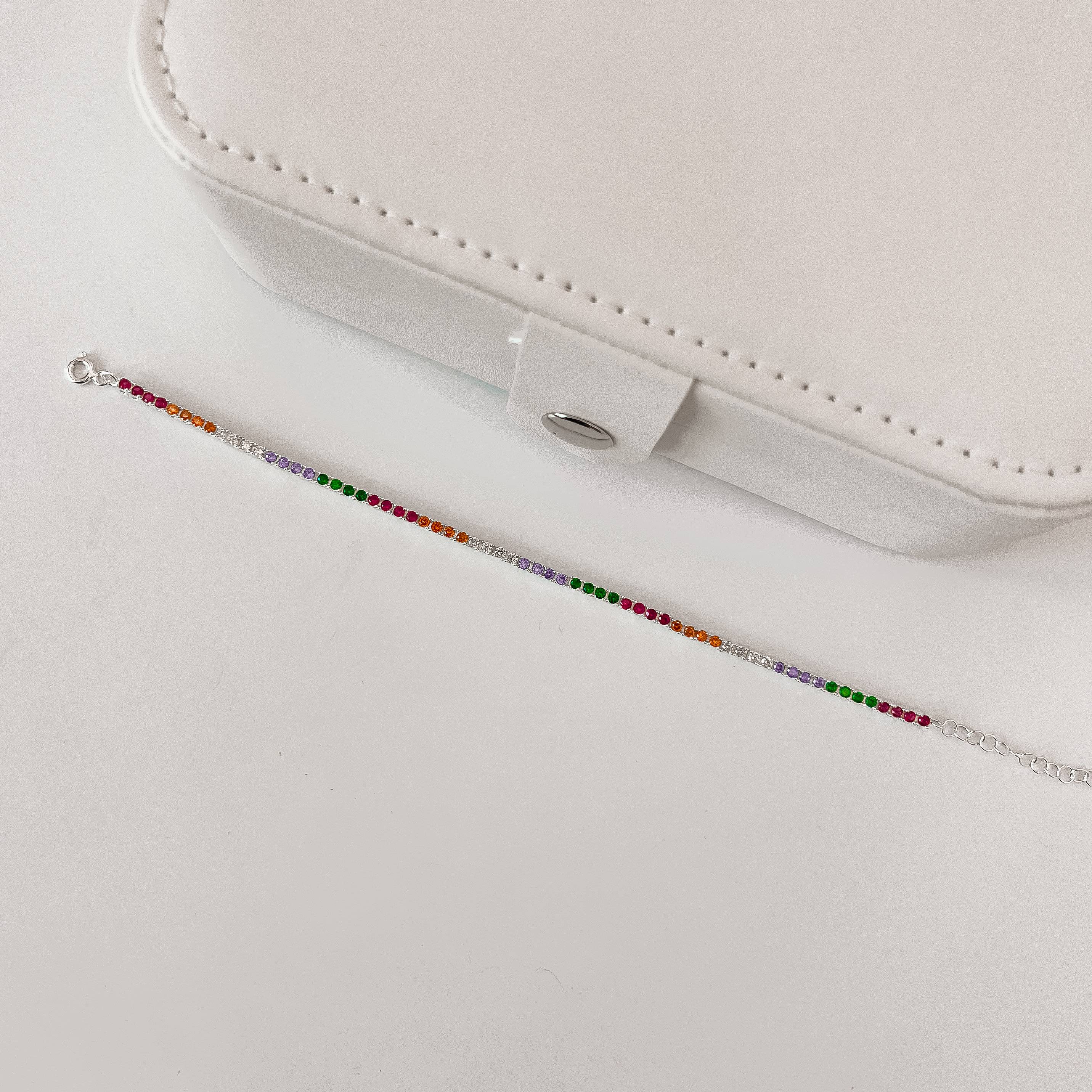 Pulseira Riviera colorida 2.2 16cm com alongadora