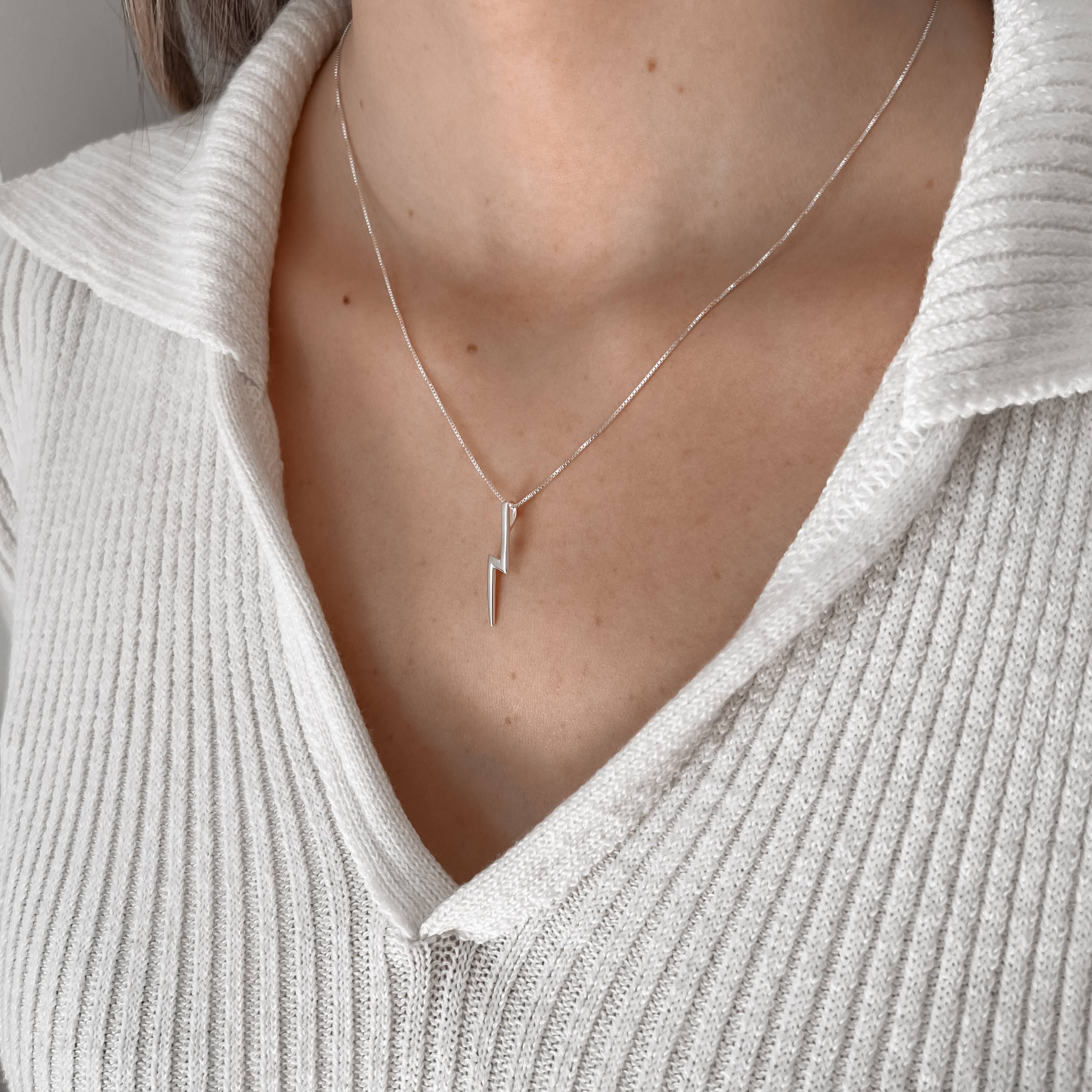 Colar raio passante 24mm 45cm