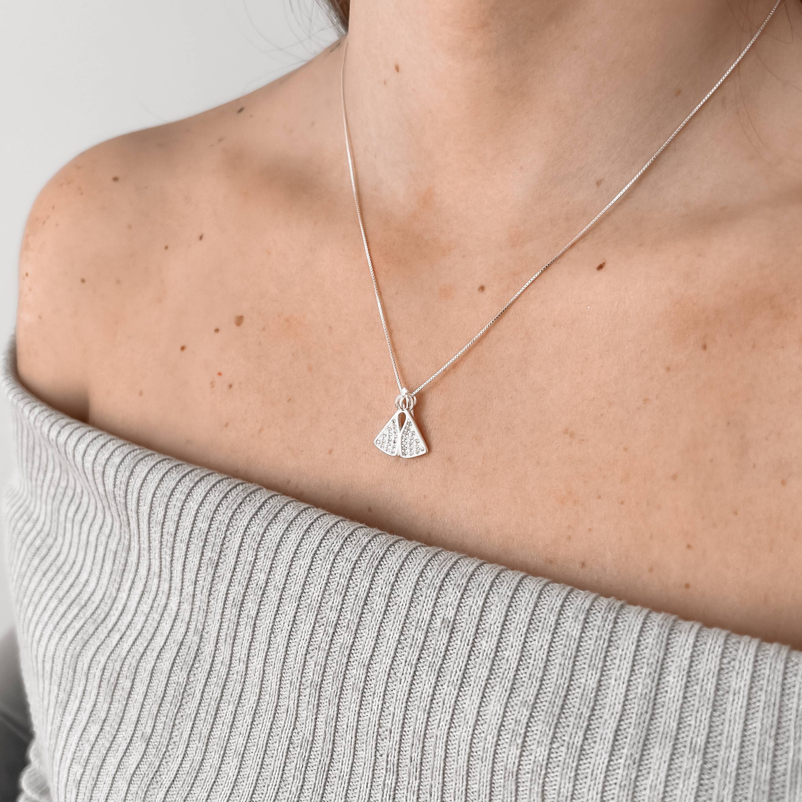 Imagem Colar Nsa. Sra. Aparecida cravejada 19mm 45cm