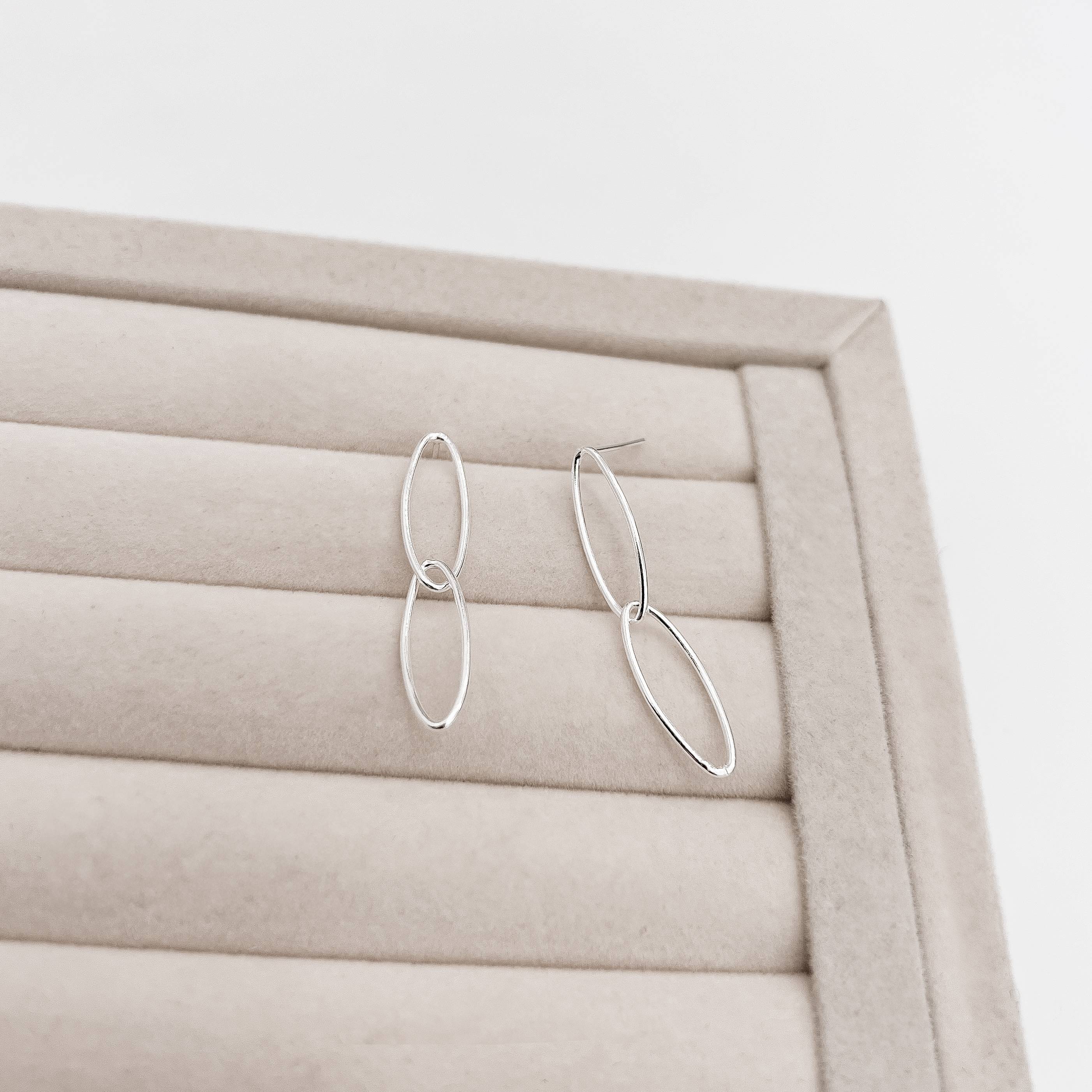 Imagem Brinco elos navete 38mm