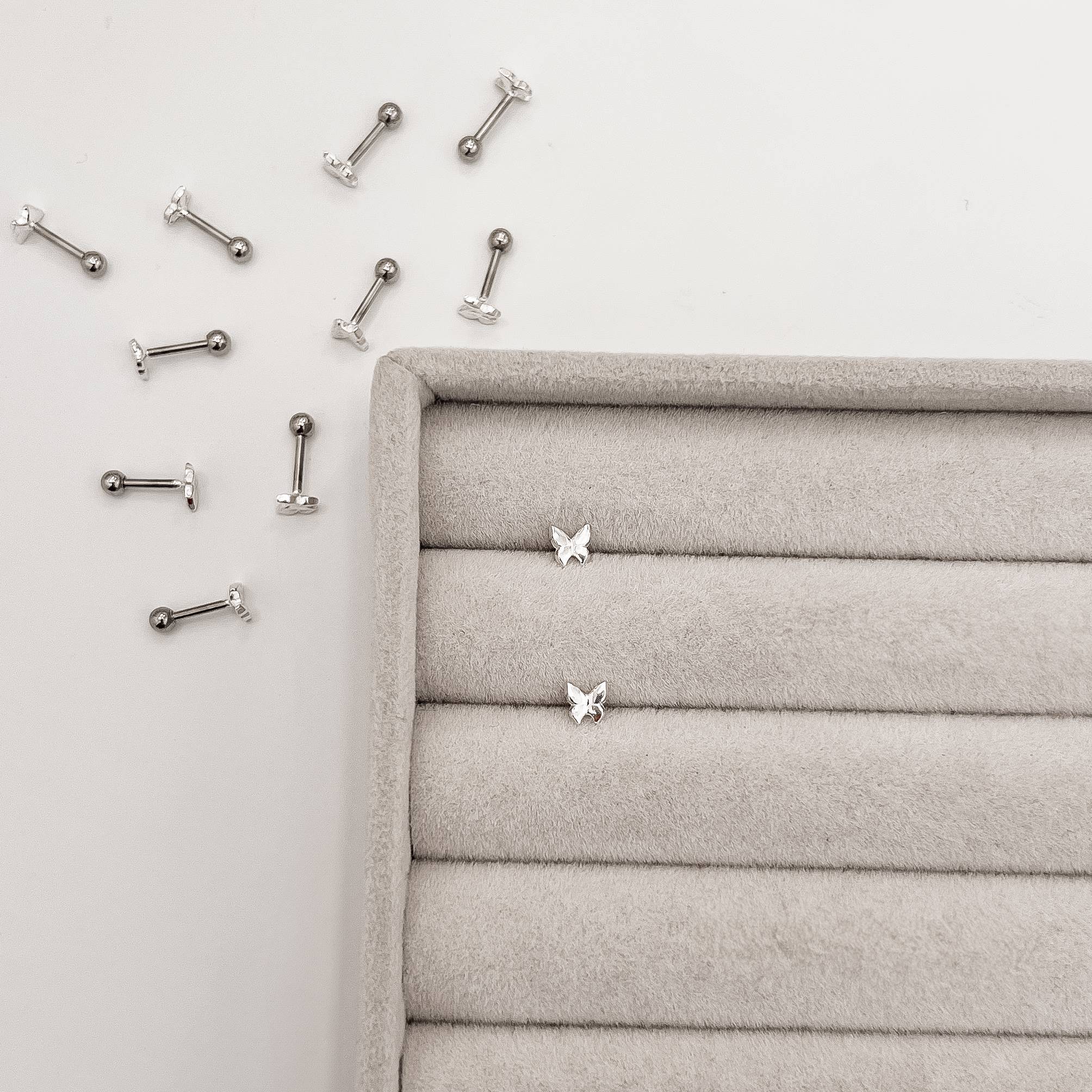 Piercing haste borboleta 5mm