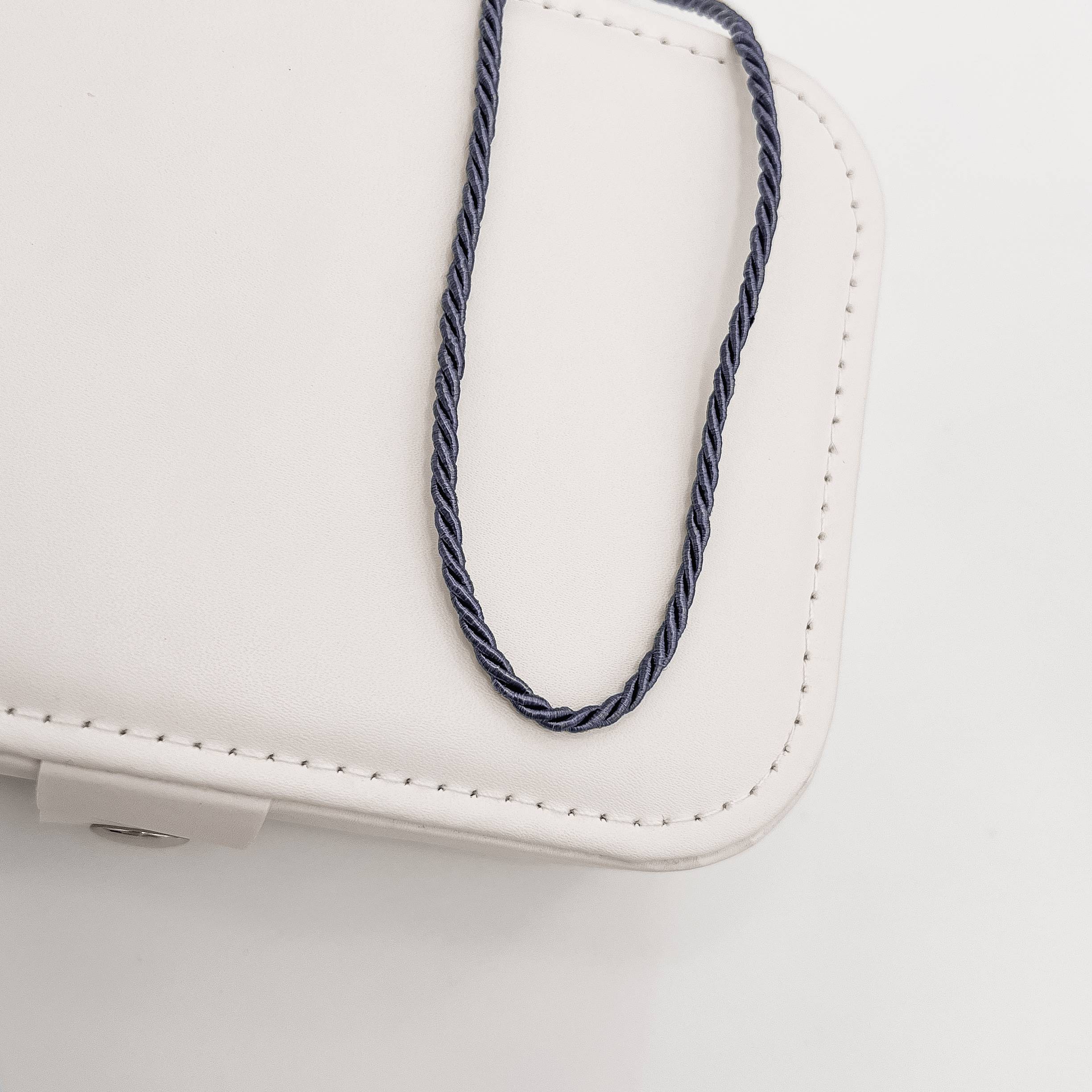 Imagem Secundária Choker cordão trançado cinza 2mm 40+5cm