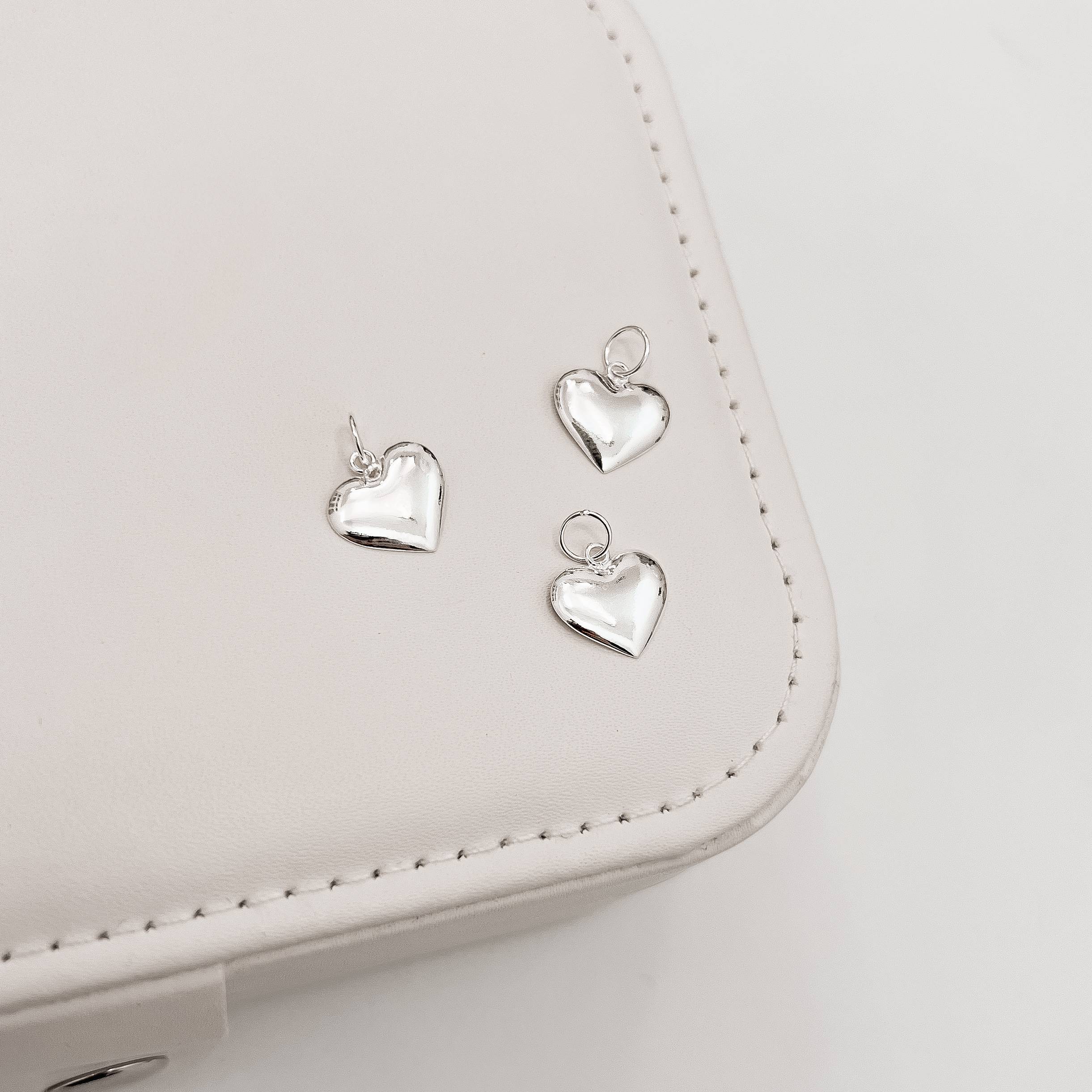 Pingente coração liso 12mm