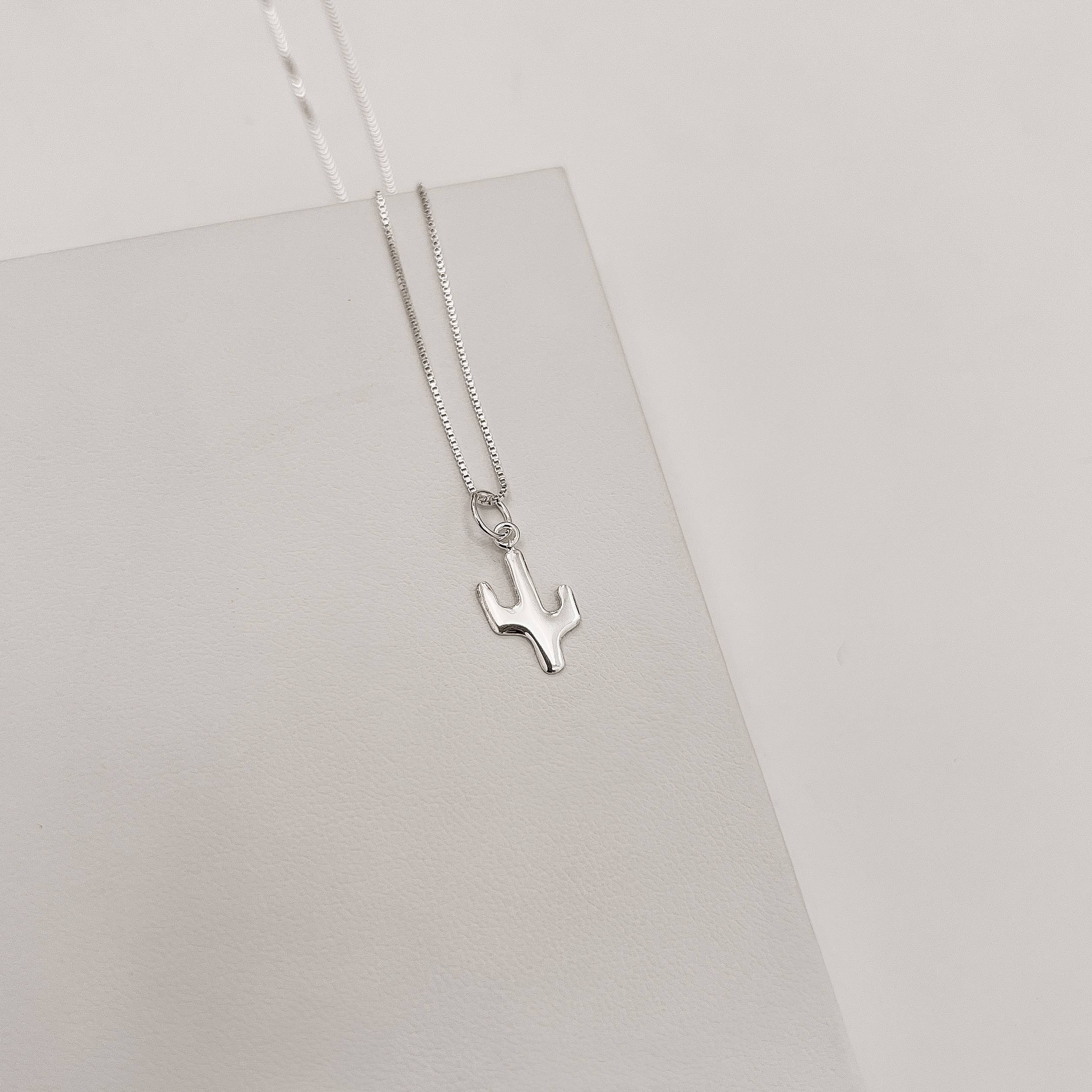 Imagem Colar pingente cacto 12mm 40cm