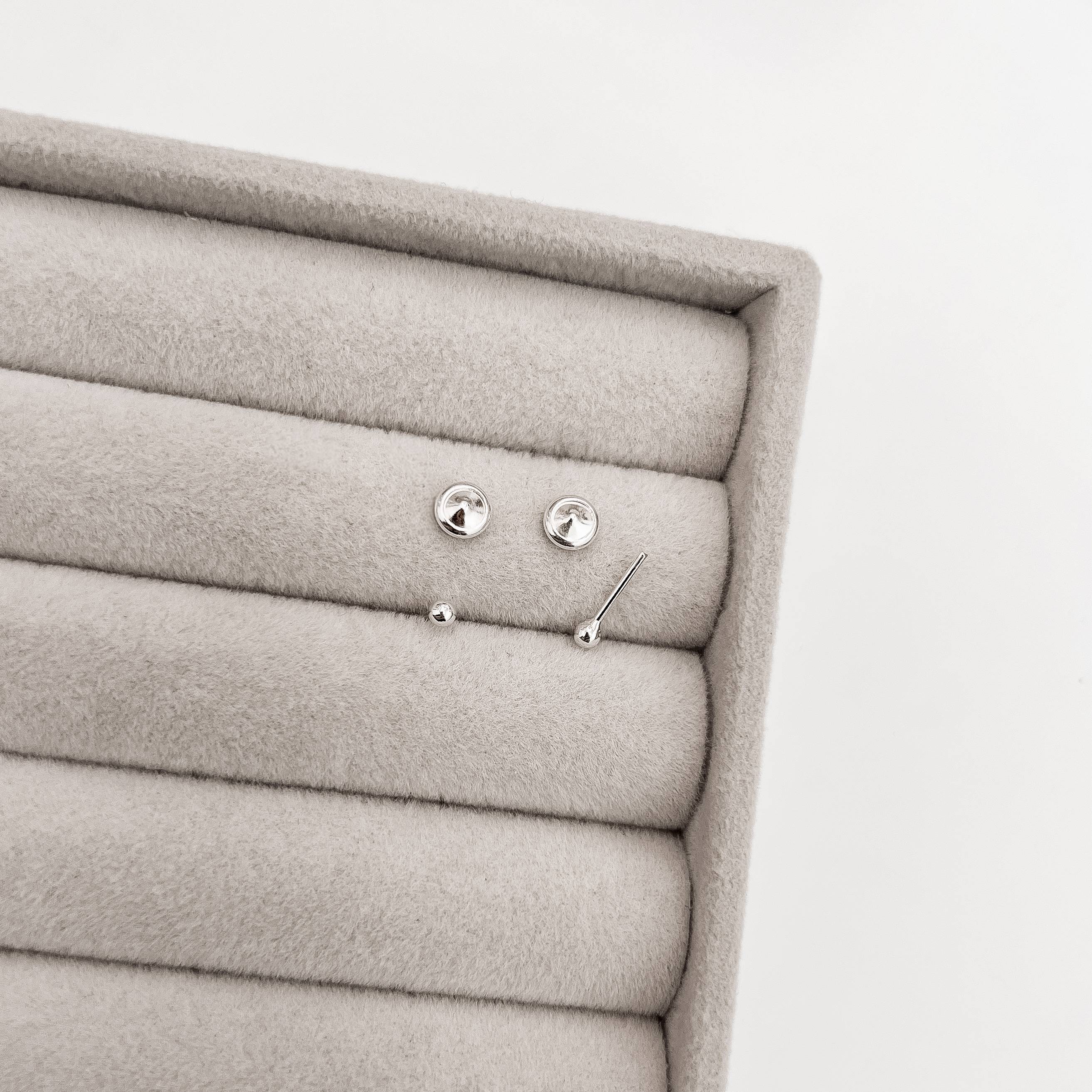 Brinco infantil bola 2mm tarraxa baby