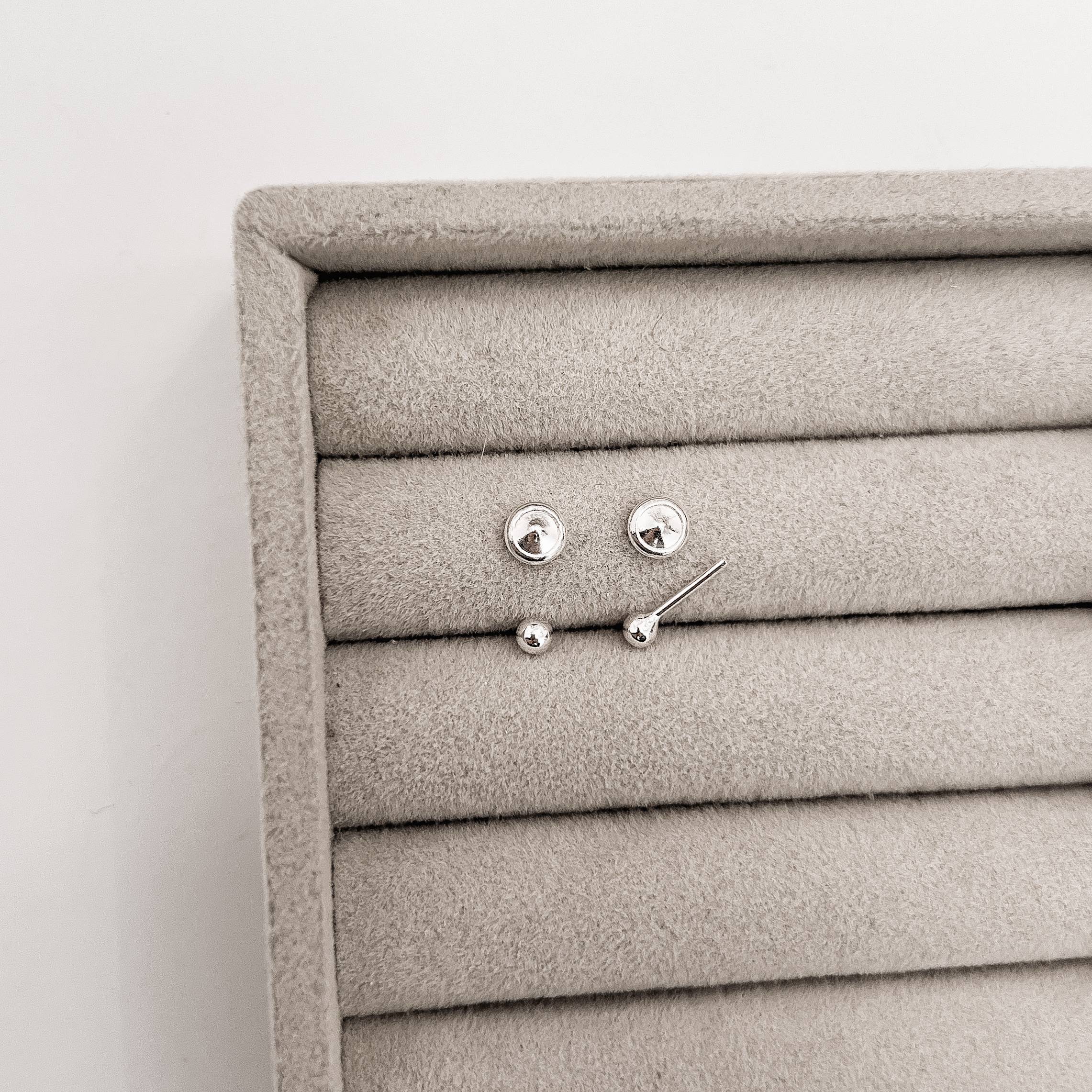 Imagem Secundária Brinco infantil bola 3mm tarraxa baby