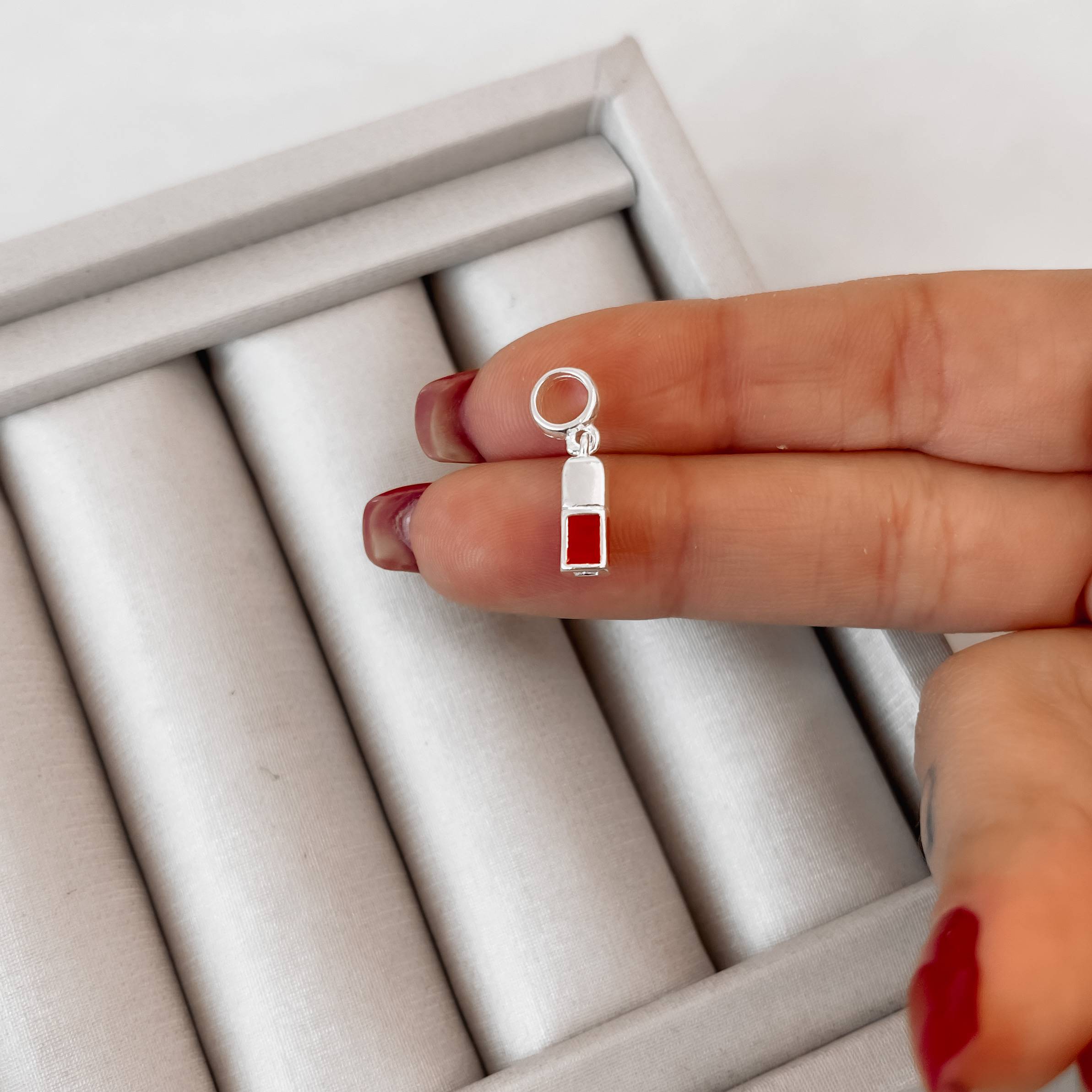 Berloque pingente esmalte resina 10mm