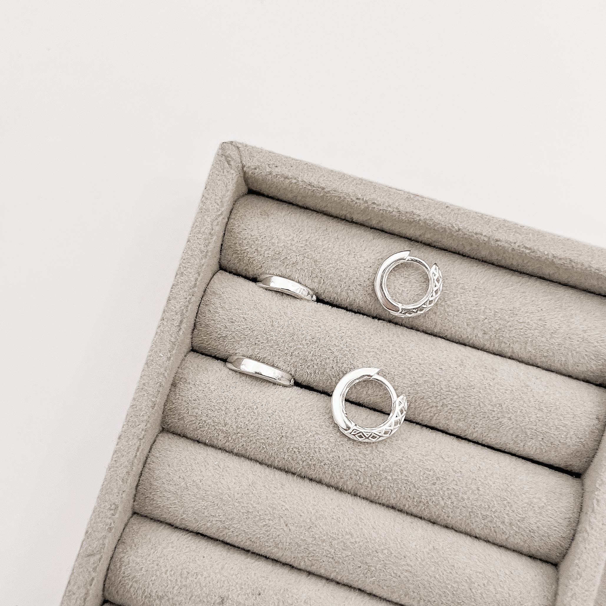 Dupla argolas click 10 e 12mm detalhe 3D