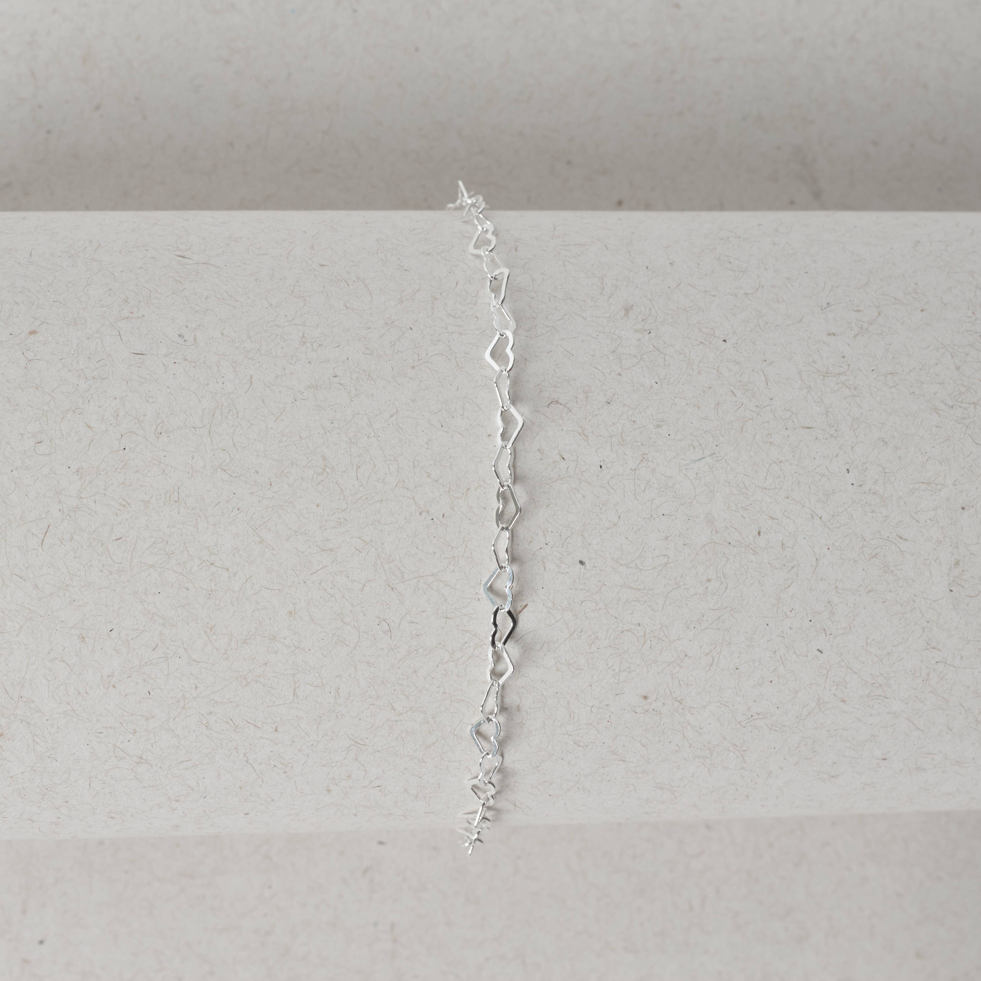 Imagem Secundária Pulseira corrente coração 3.4 19cm