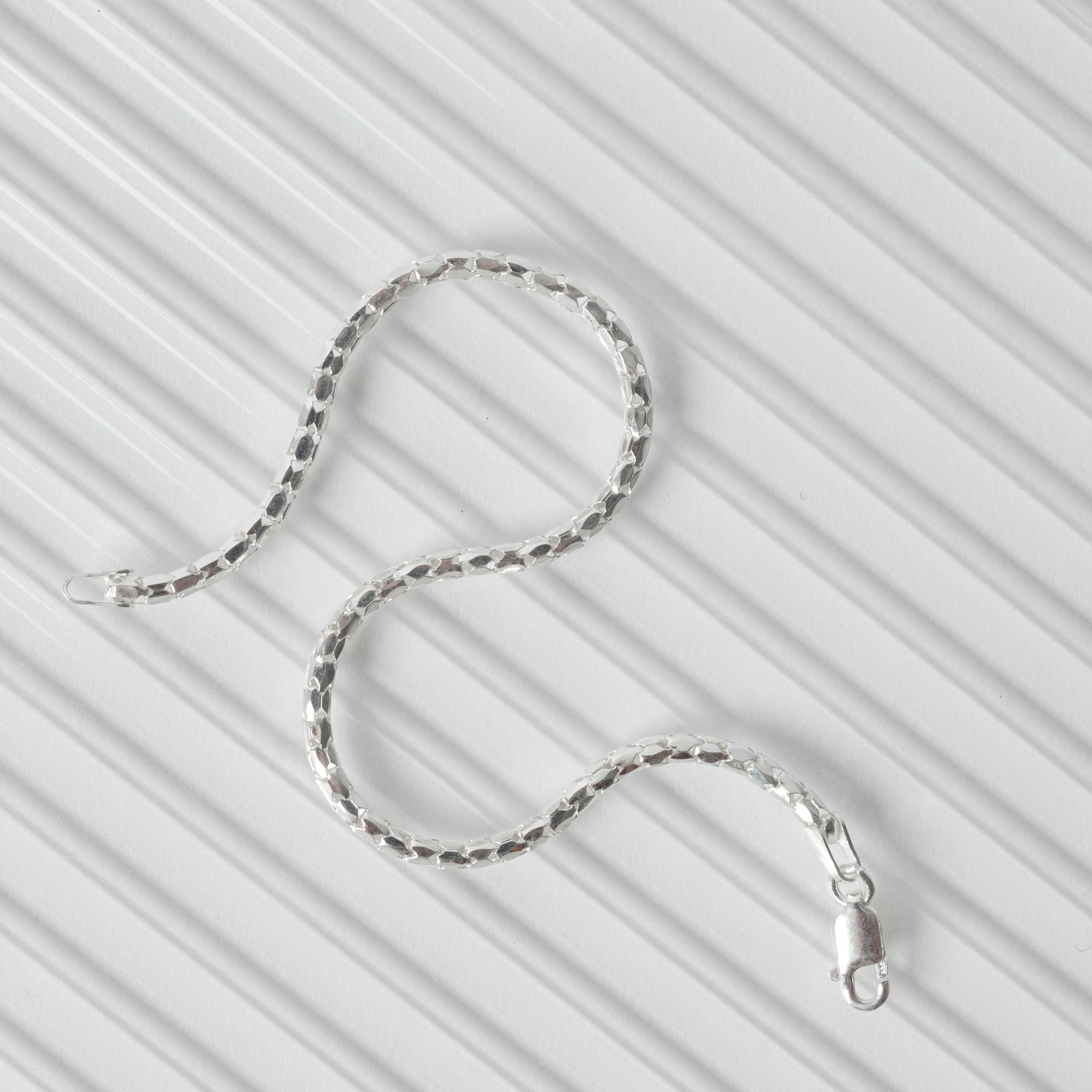 Pulseira corrente pipoca korean 2.3 19cm