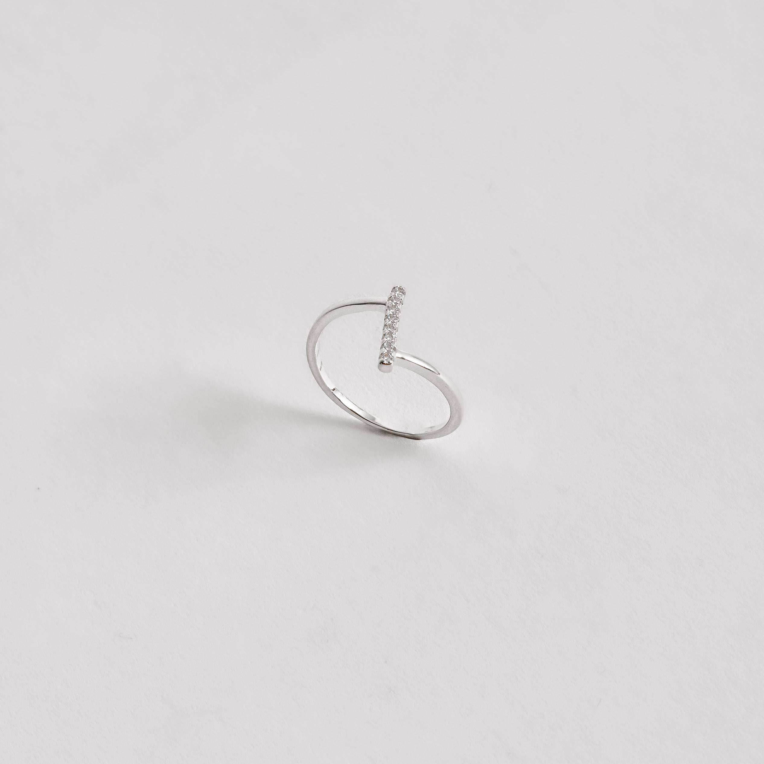 Imagem Secundária Anel 2 fios com palito cravejado