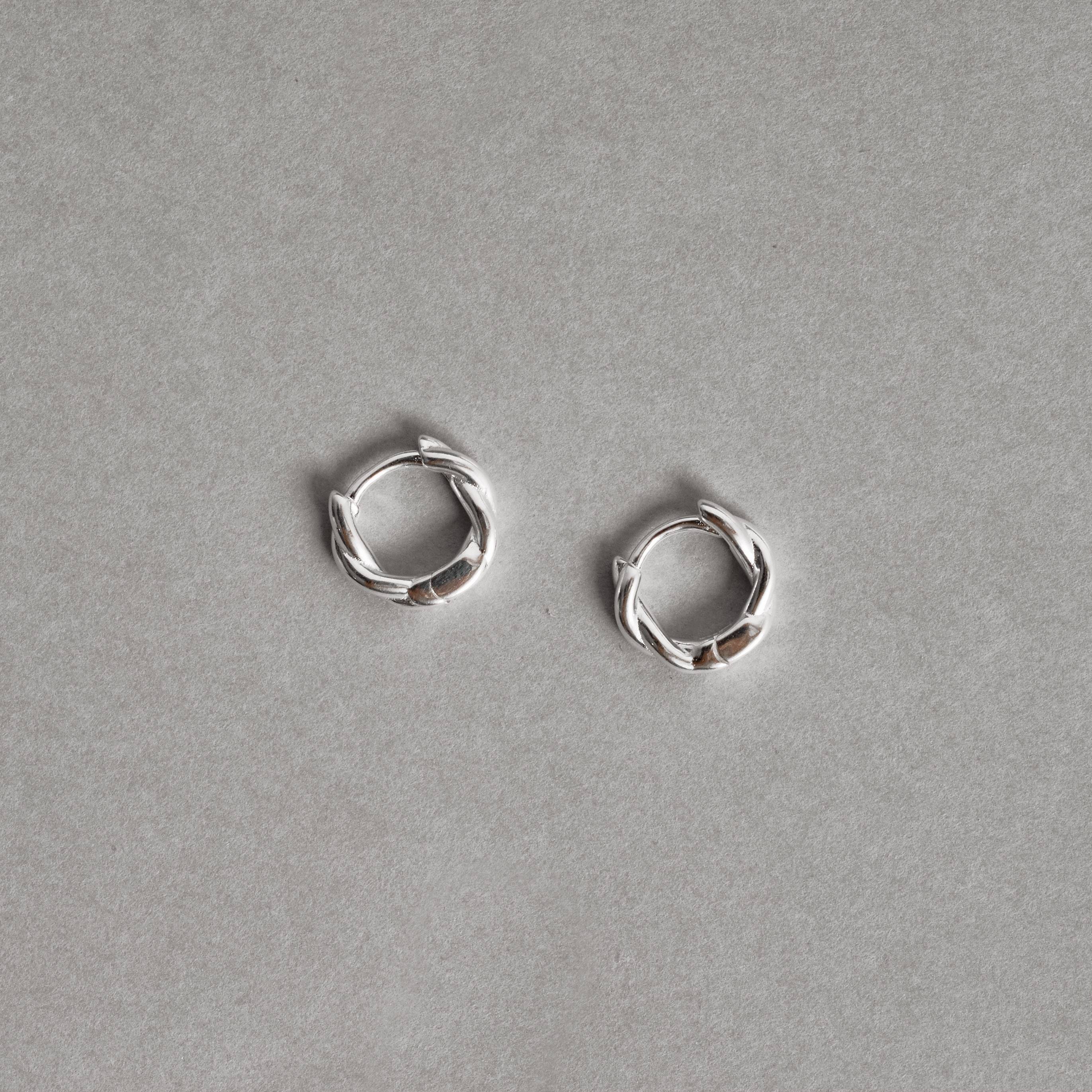 Imagem Secundária Argola click trançada 10mm 