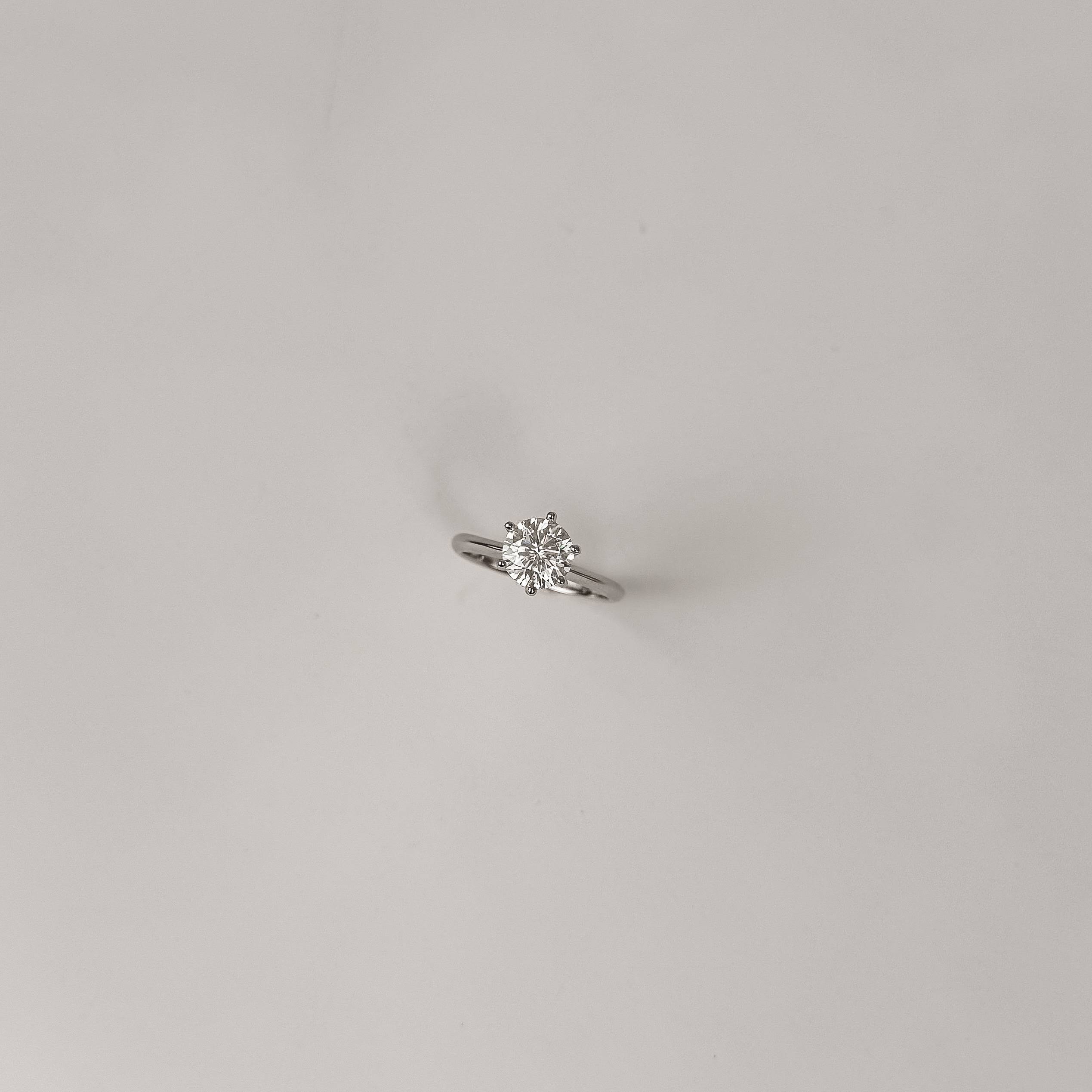 Imagem Anel solitário moissanite 7mm ródio