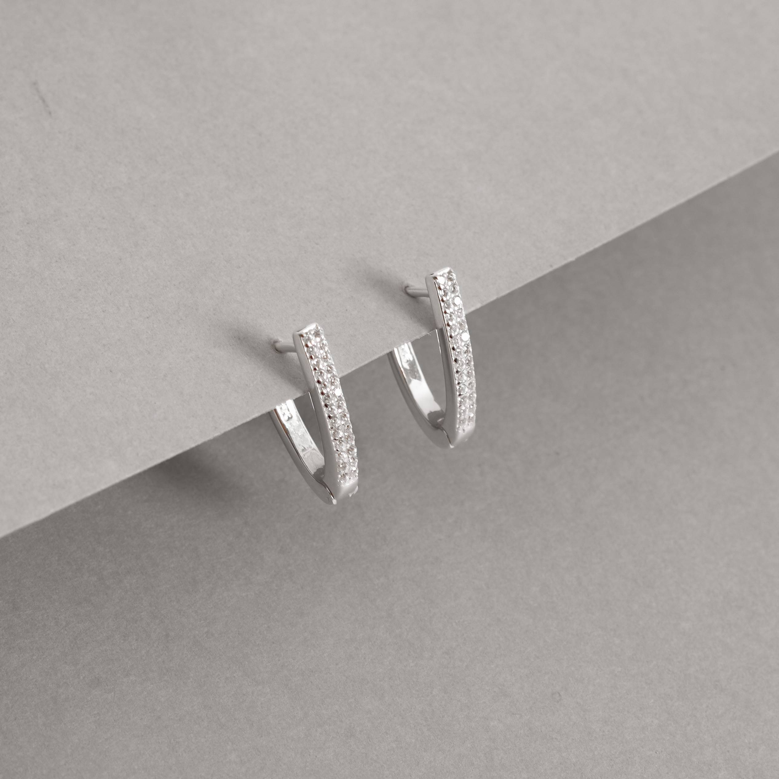 Imagem Argola click oval duplo cravejado 16mm 