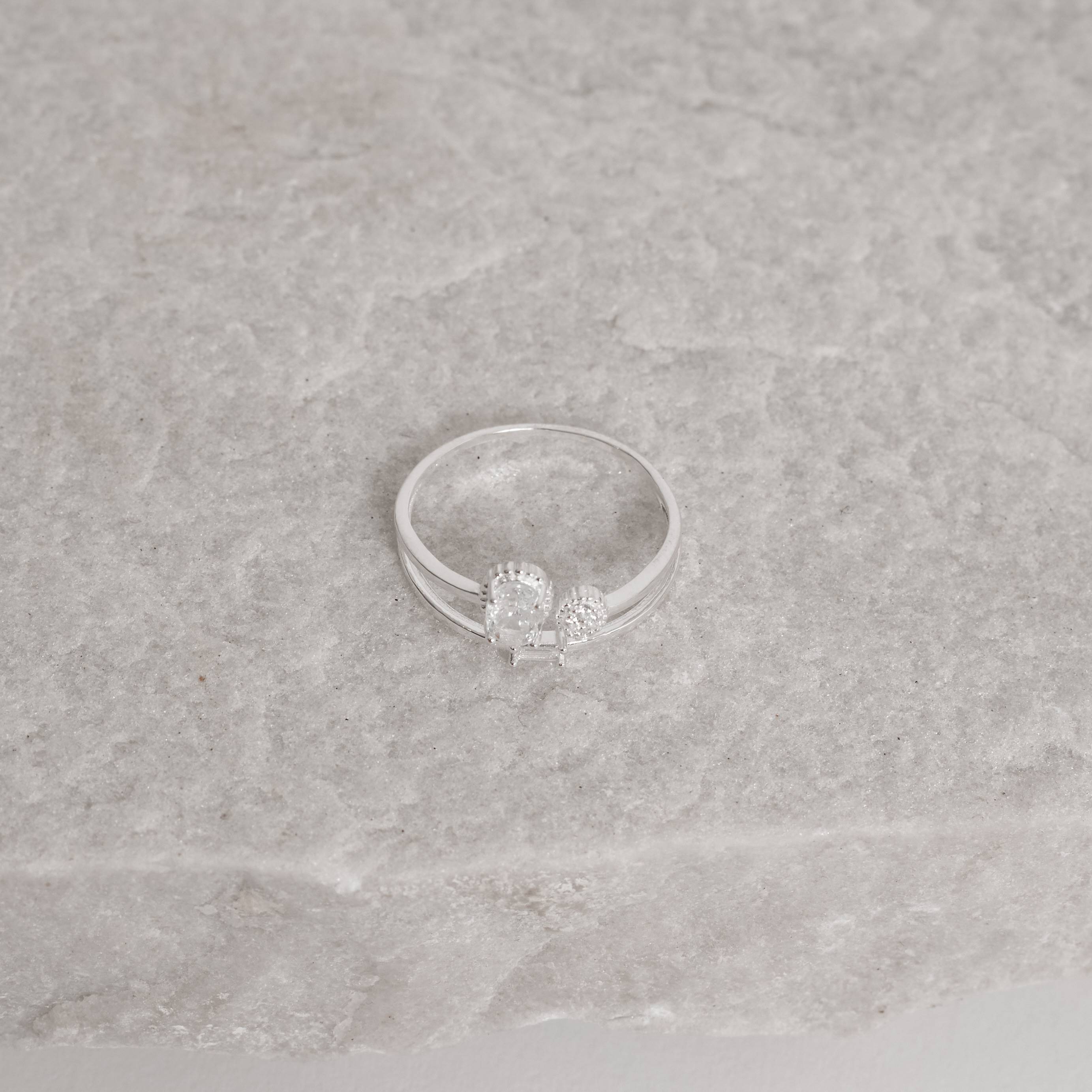 Imagem Anel duplo com zircônias