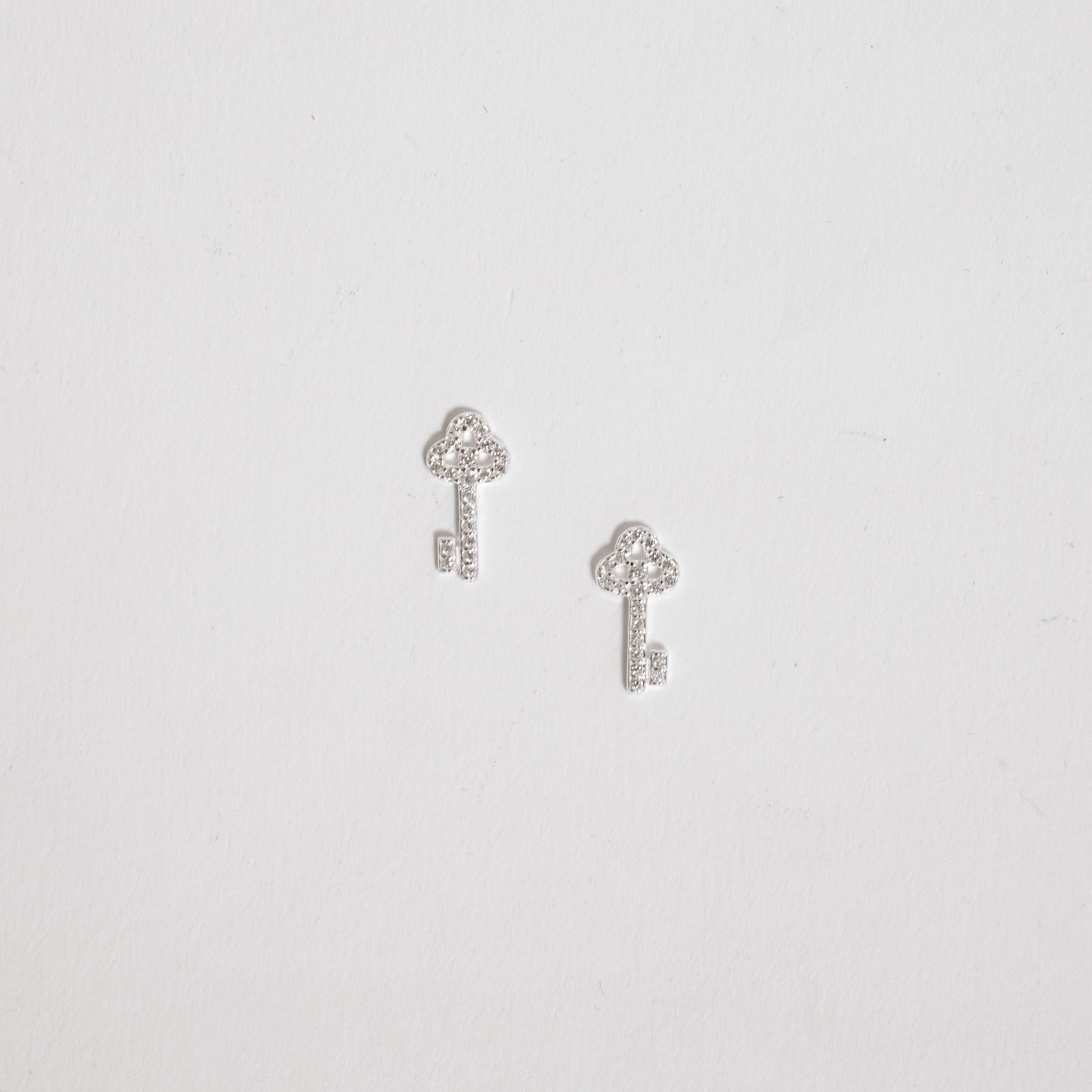 Imagem Brinco chave cravejada 13mm