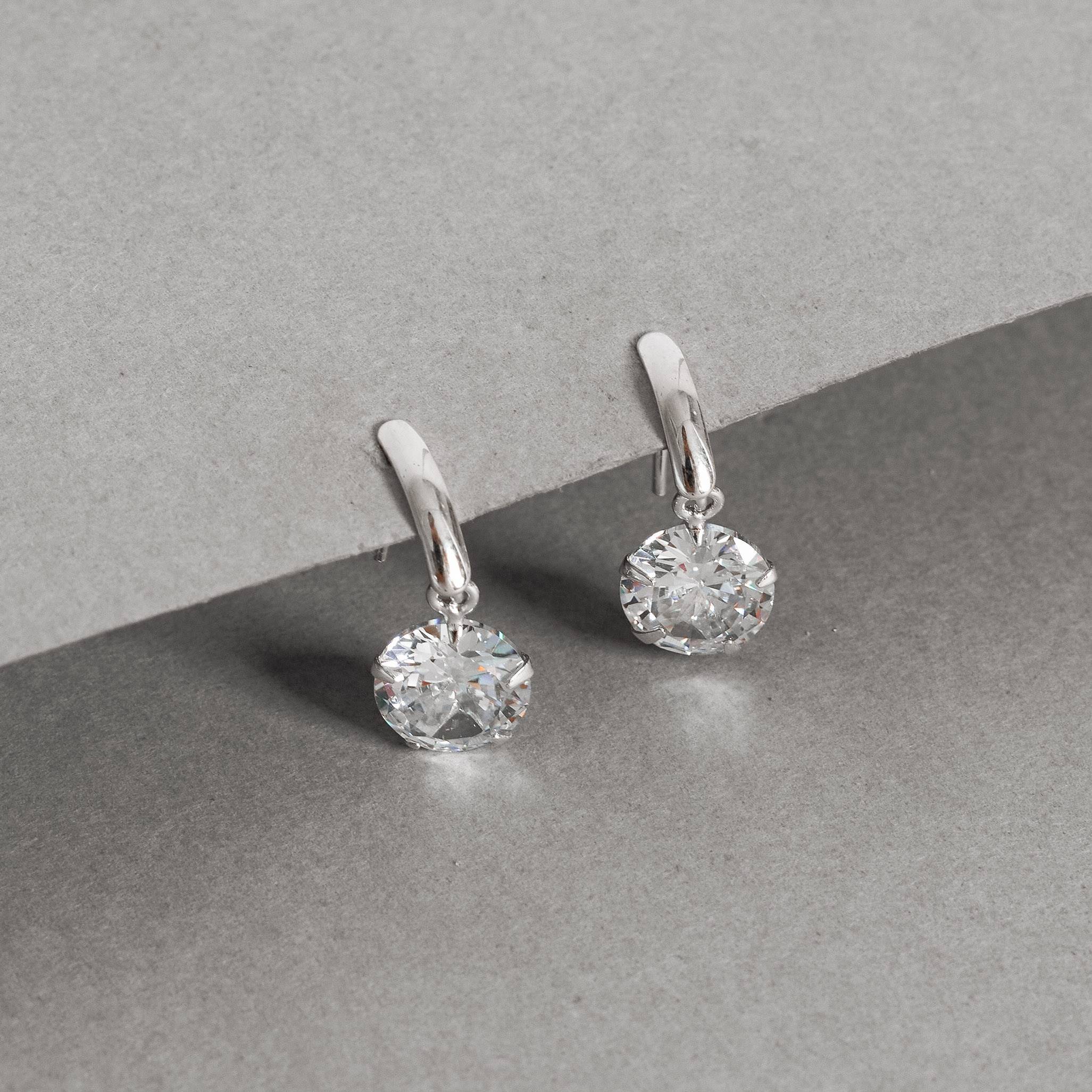 Imagem Secundária Brinco base com zircônia cristal 8mm