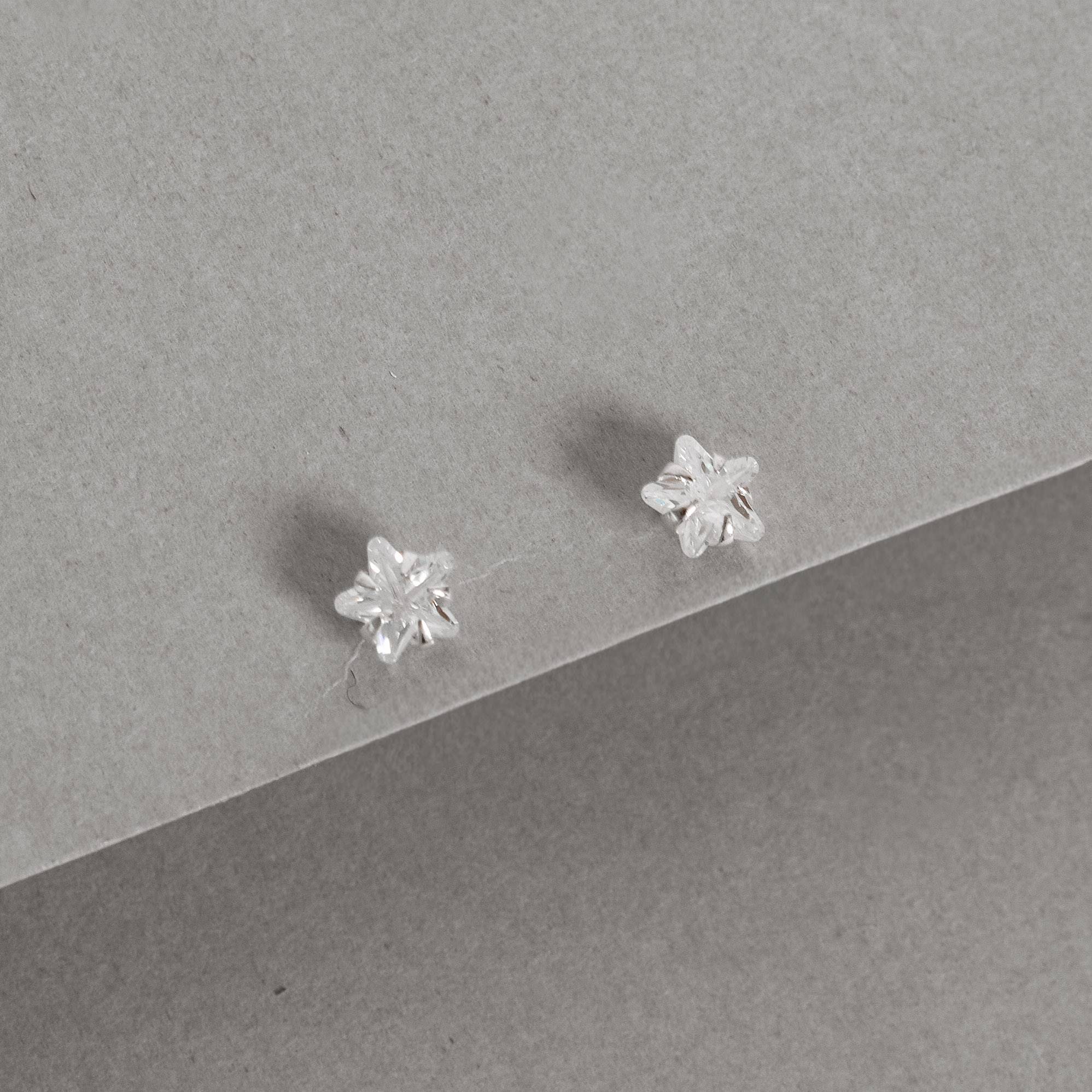 Imagem Brinco zircônia estrela cristal 6mm