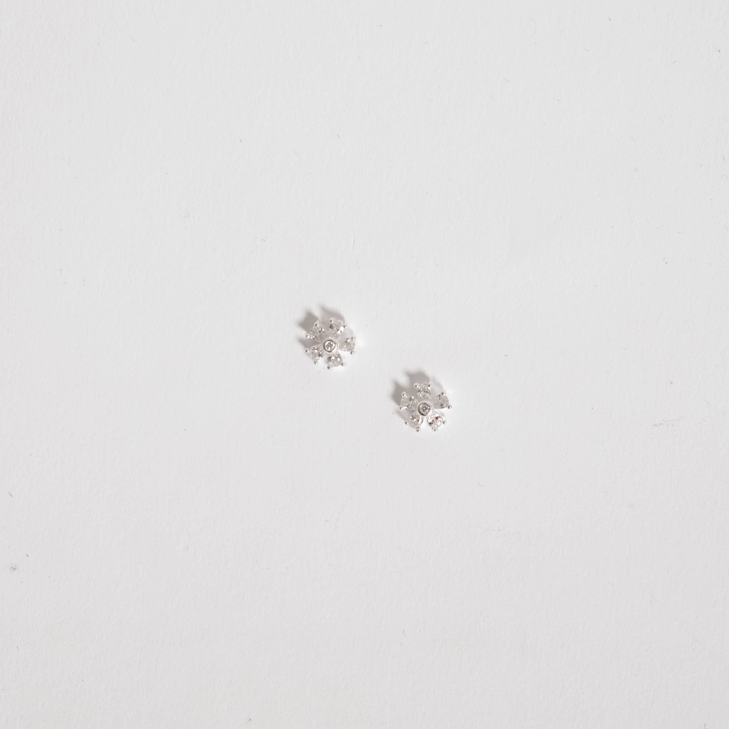 Imagem Brinco flor com zircônias cristal 7mm