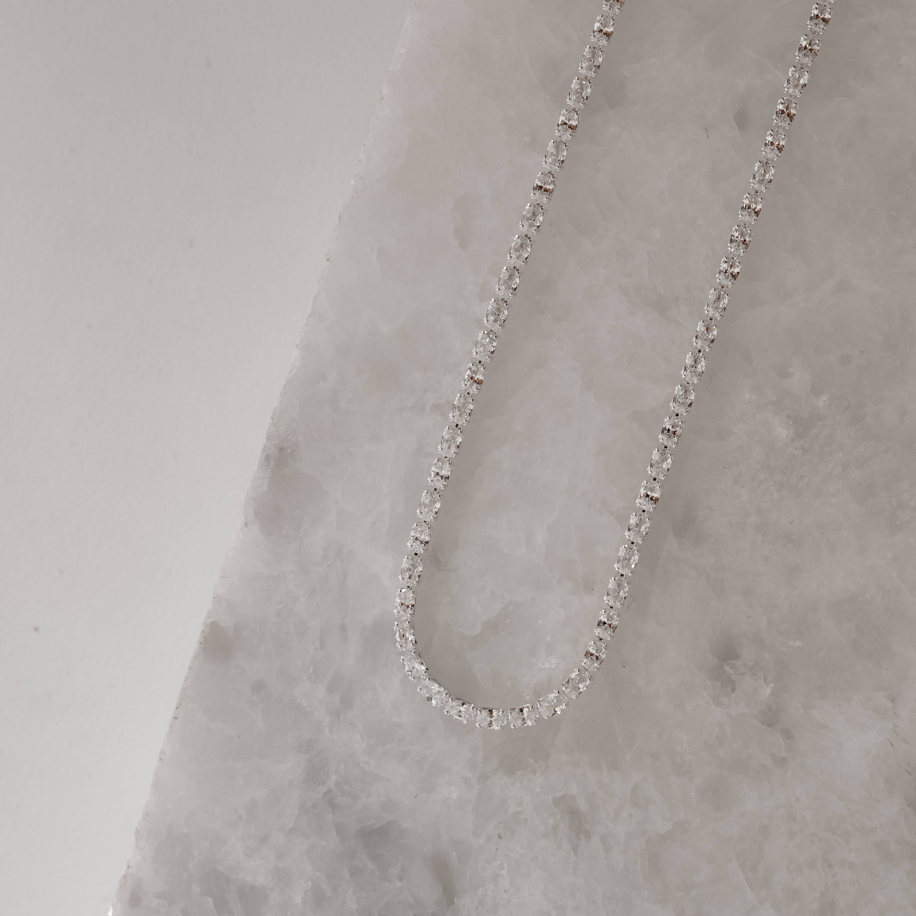 Imagem Colar Riviera zircônias ovais 2.1 40+5cm