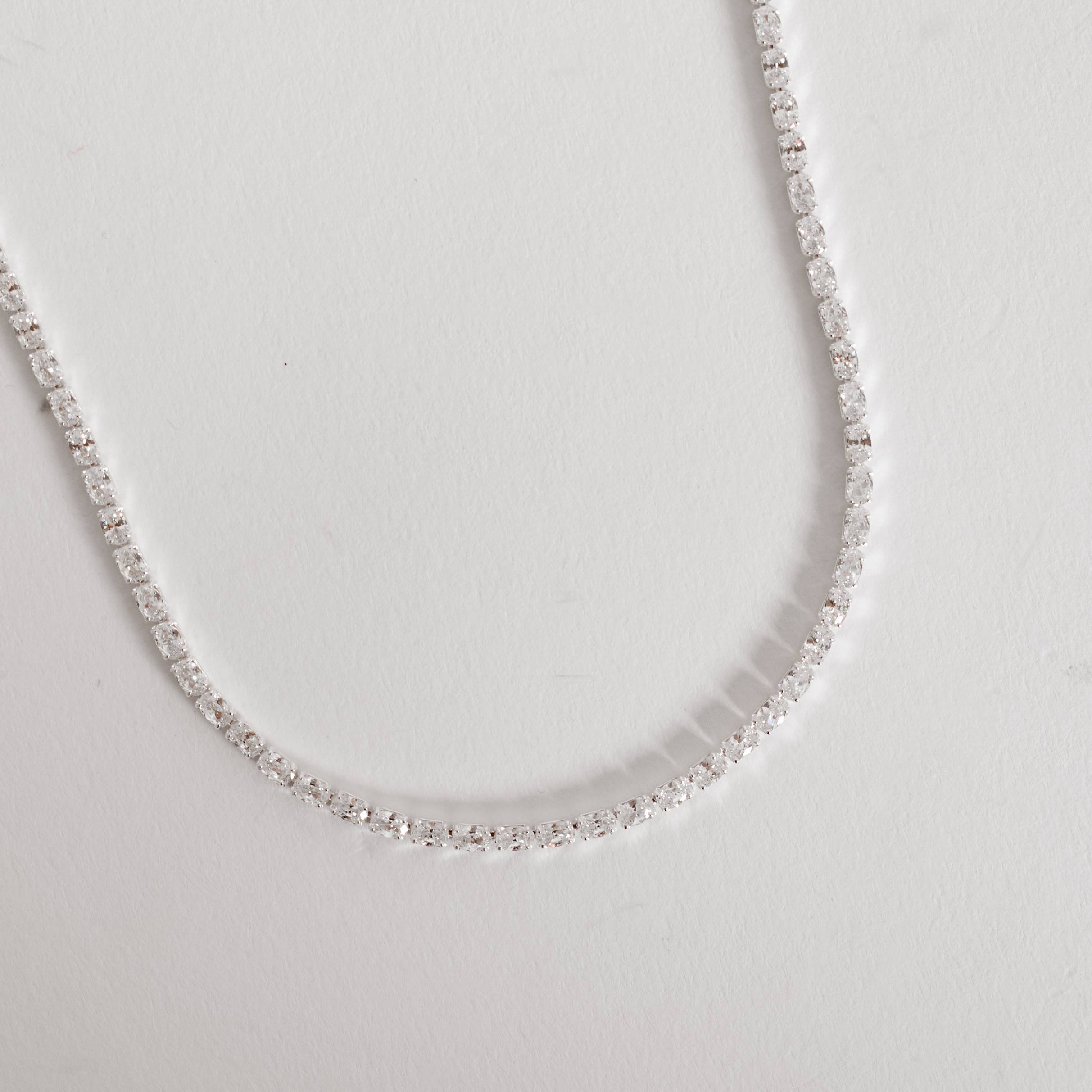 Imagem Secundária Colar Riviera zircônias ovais 2.1 40+5cm