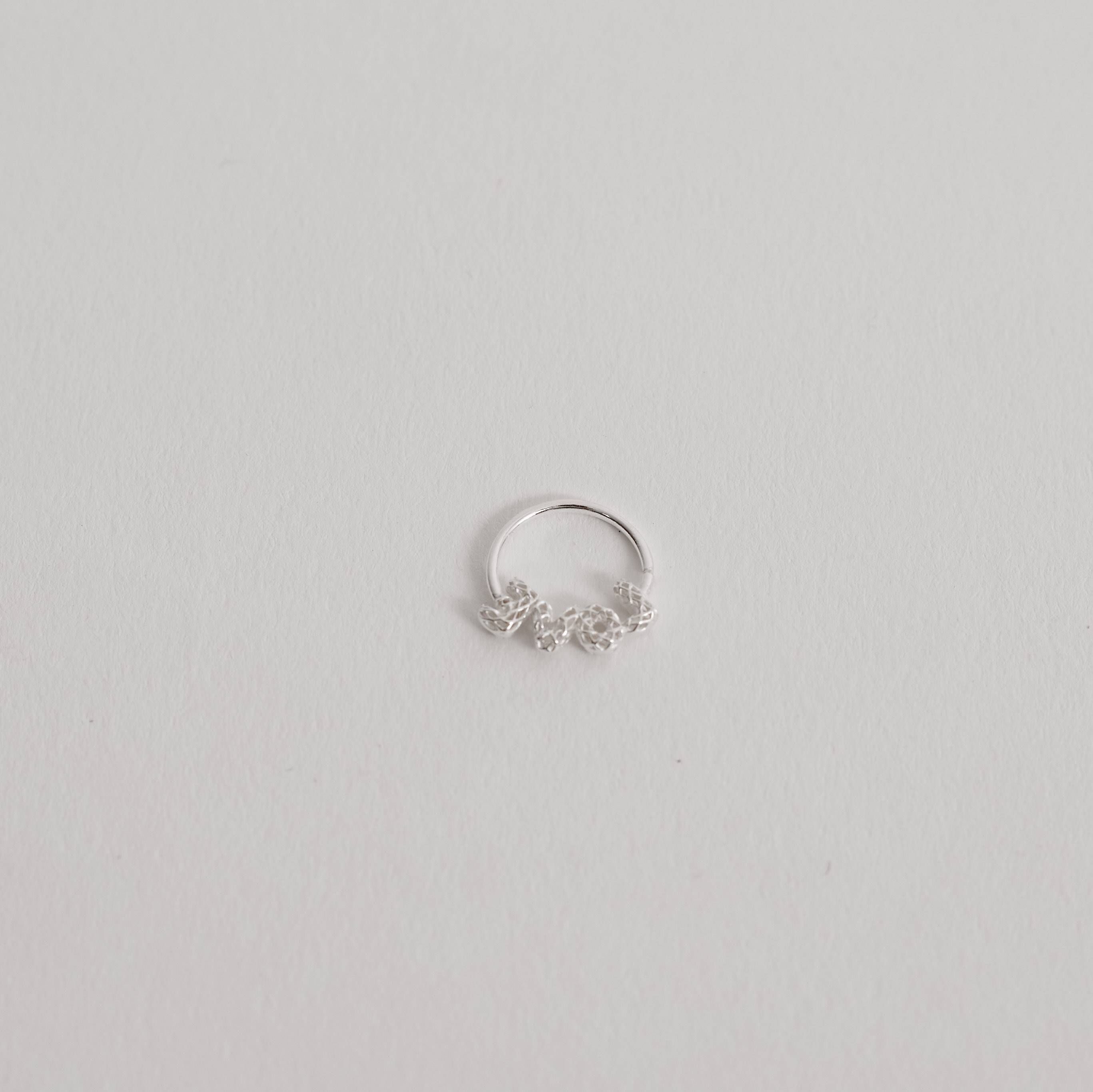 Piercing argola 11mm escrito love 3D