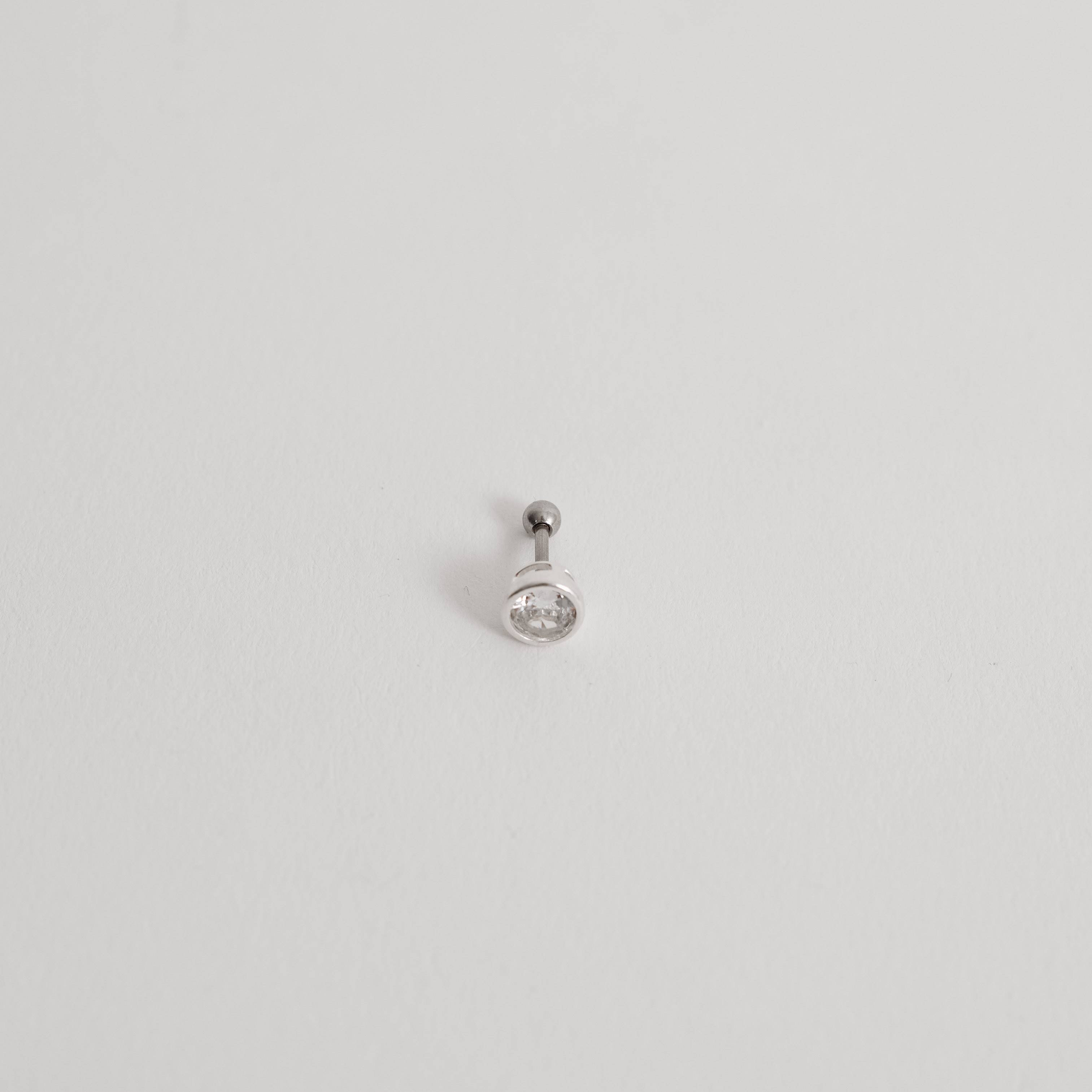 Piercing haste zircônia 5mm