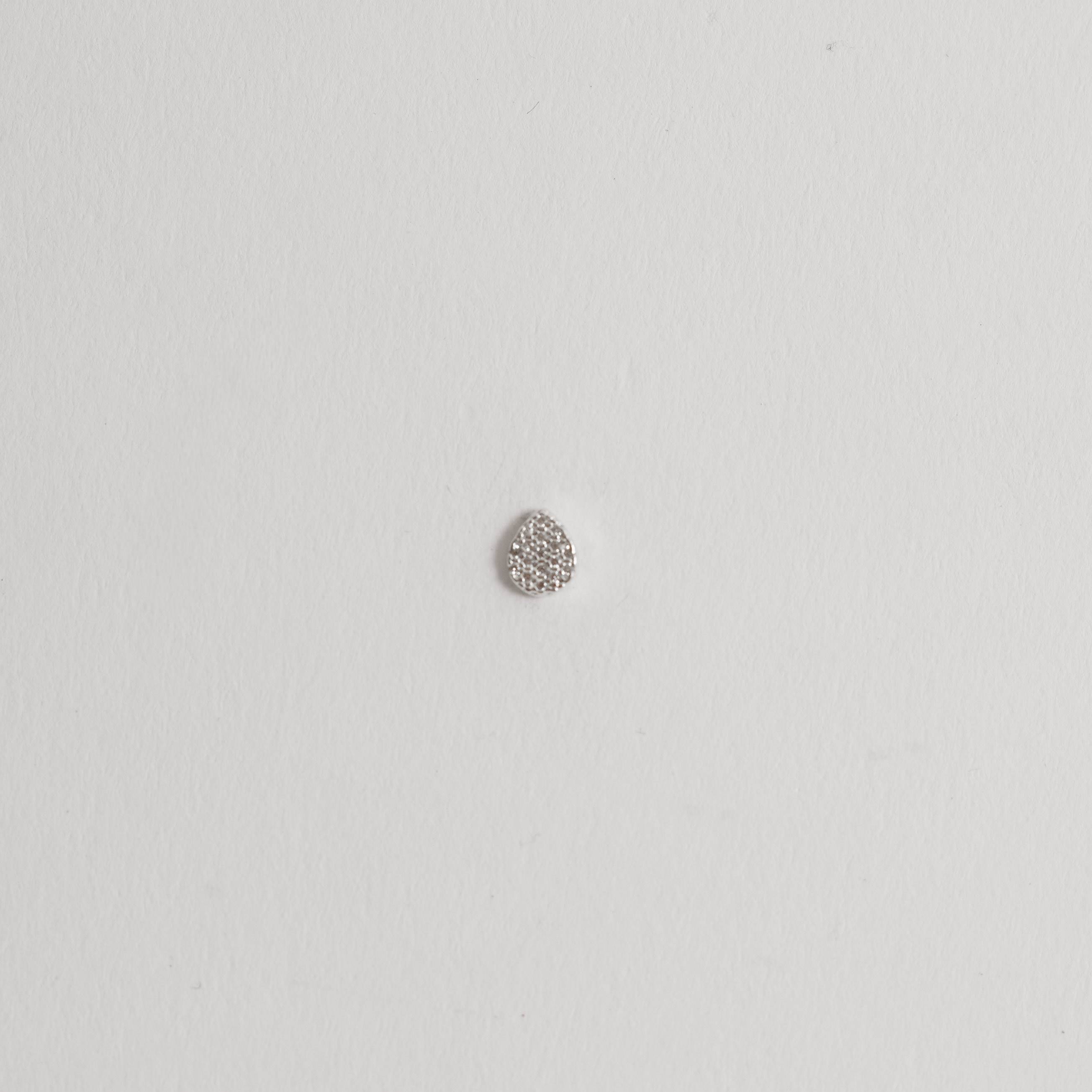 Piercing haste gota cravejada 6mm